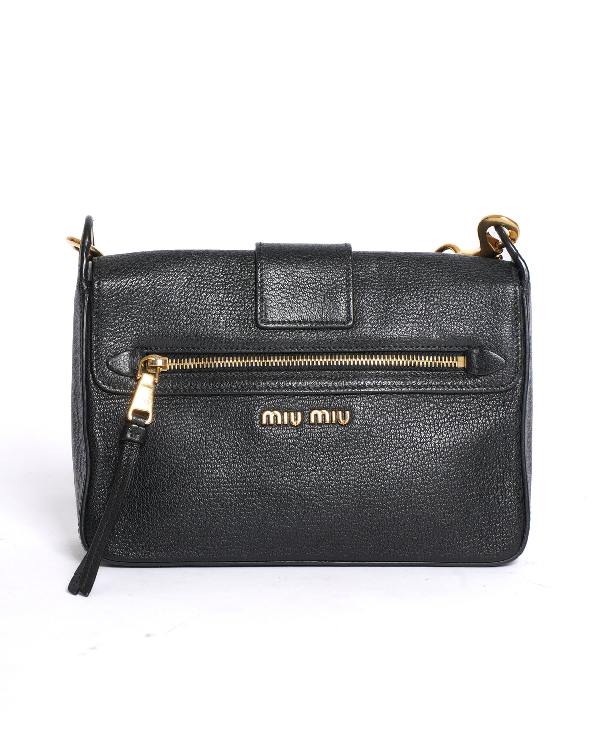 Miu Miu Madras Leather Crossbody Bag