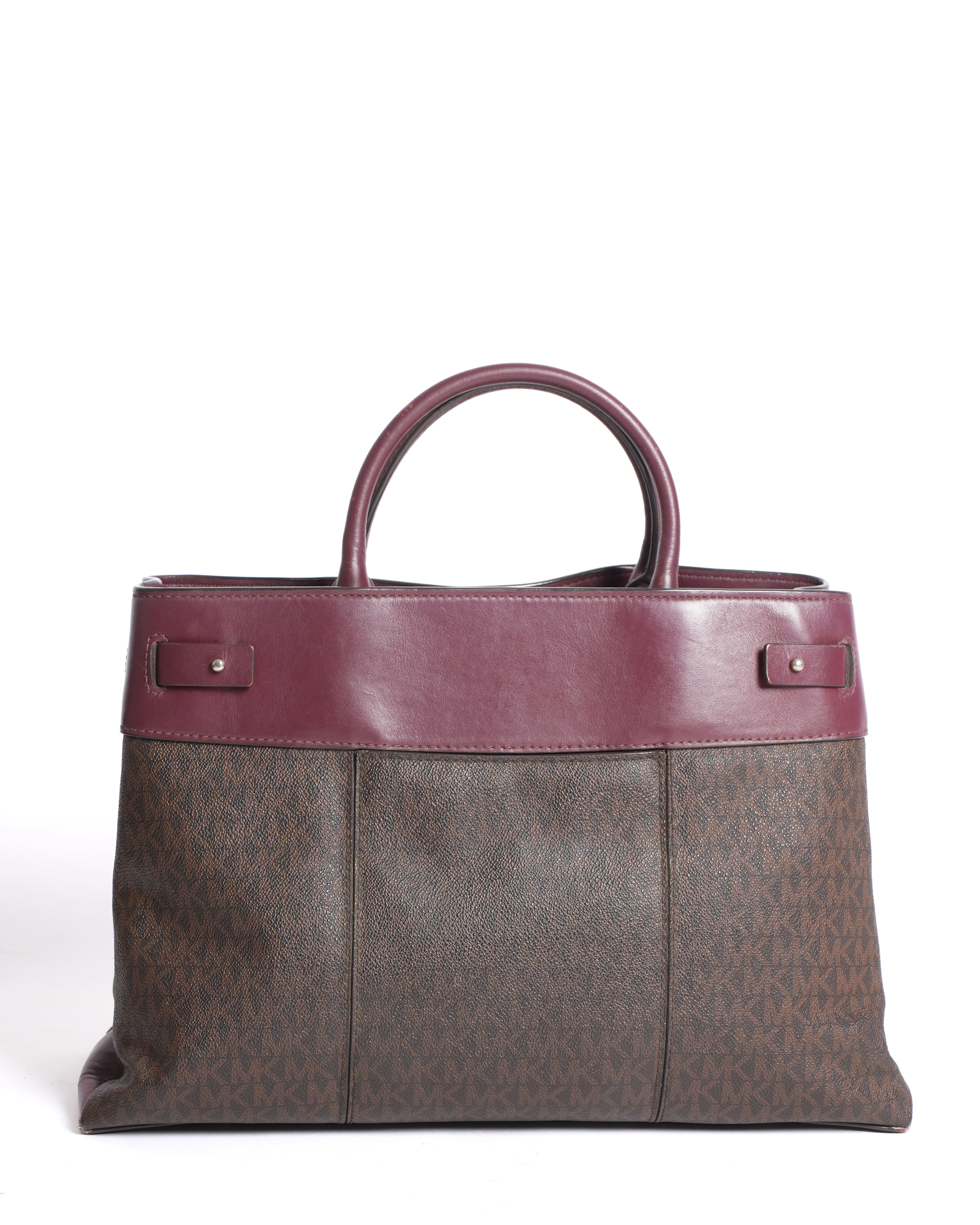 Michael kors gramercy logo satchel bag