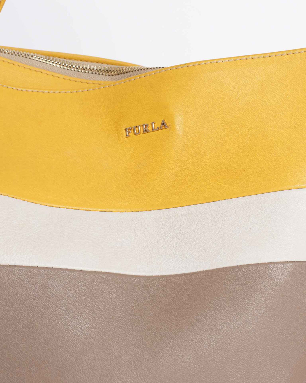 Furla twiggy tote in yellow