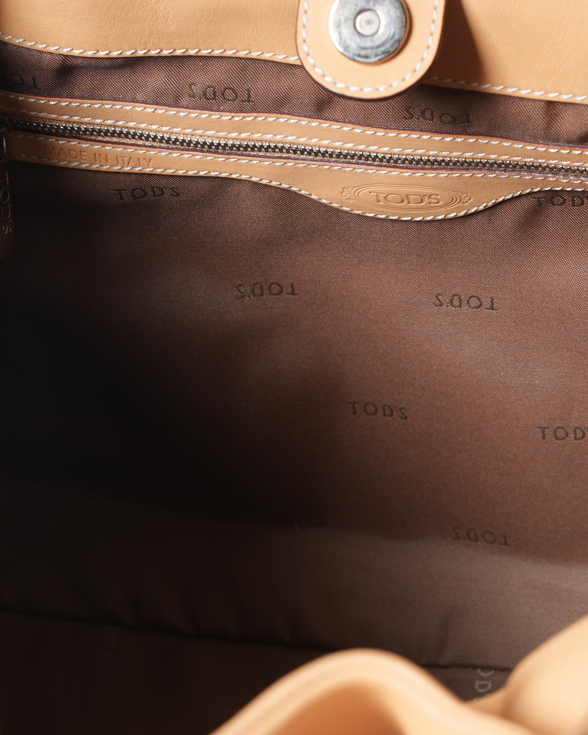 Tod's Cream Leather Satchel