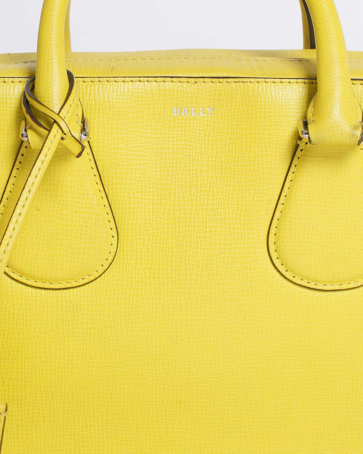 Bally Yellow Leather Camera Crossbody Bag