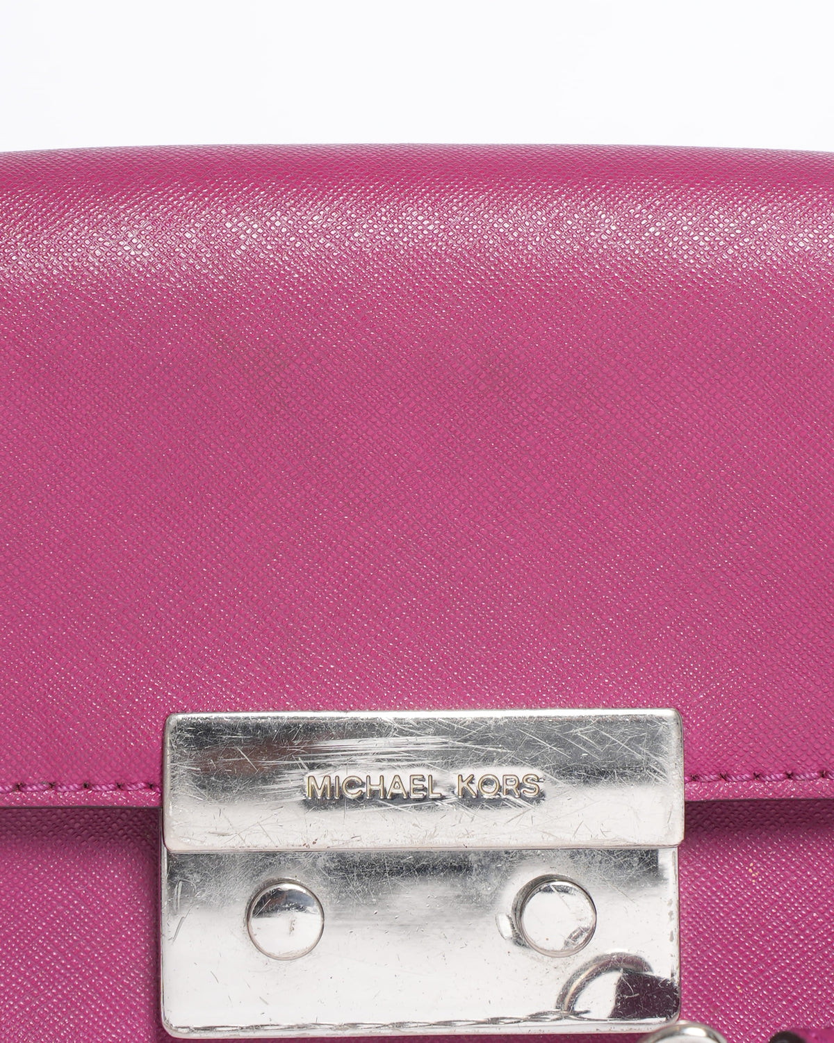 Michael Kors Mini Saffiano Leather Crossbody Bag in Pink