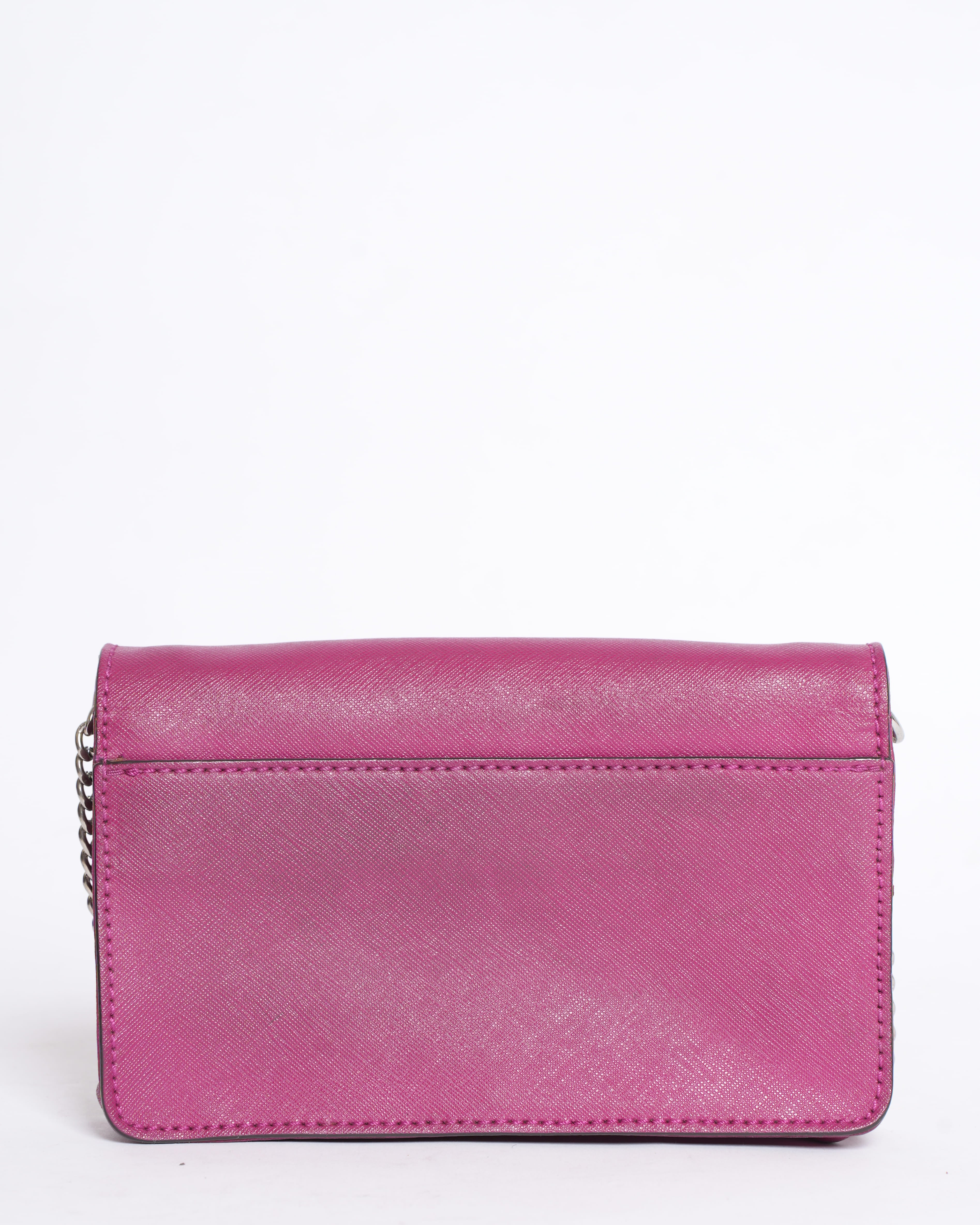 Michael Kors Mini Saffiano Leather Crossbody Bag in Pink