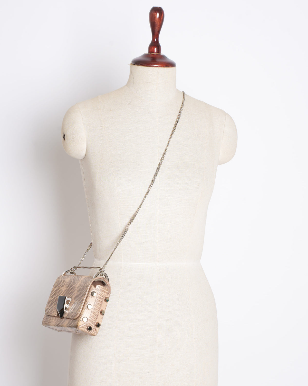 Jimmy Choo Lockett Python Crossbody Bag
