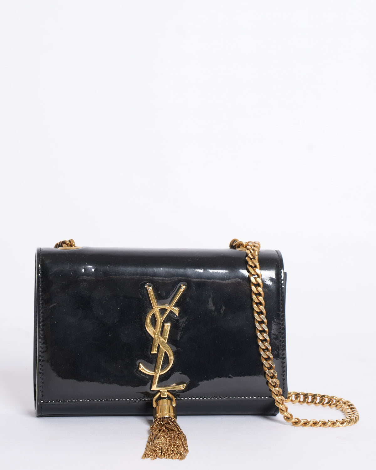 Saint Laurent Kate Patent Leather Crossbody Bag