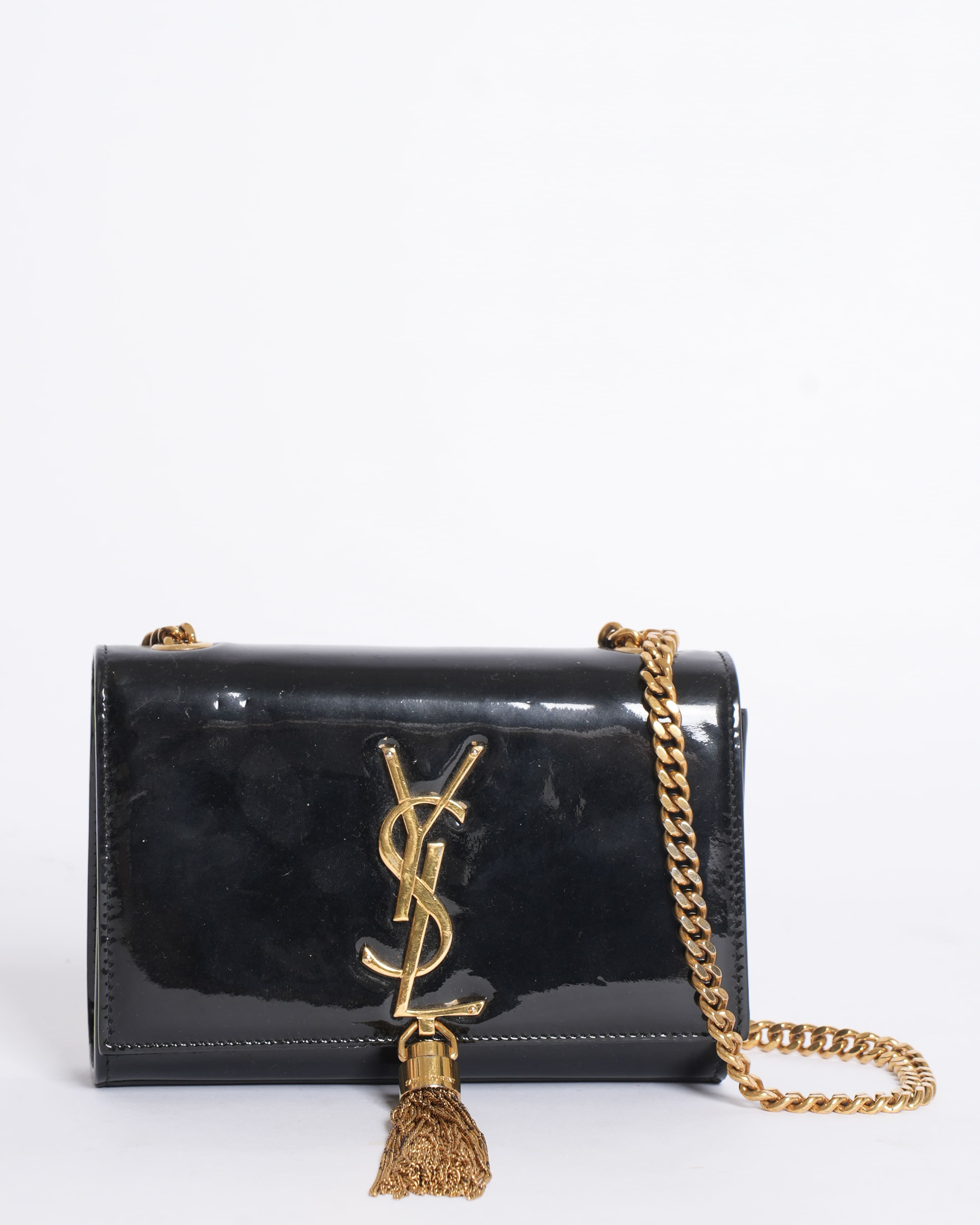 Saint Laurent Kate Patent Leather Crossbody Bag