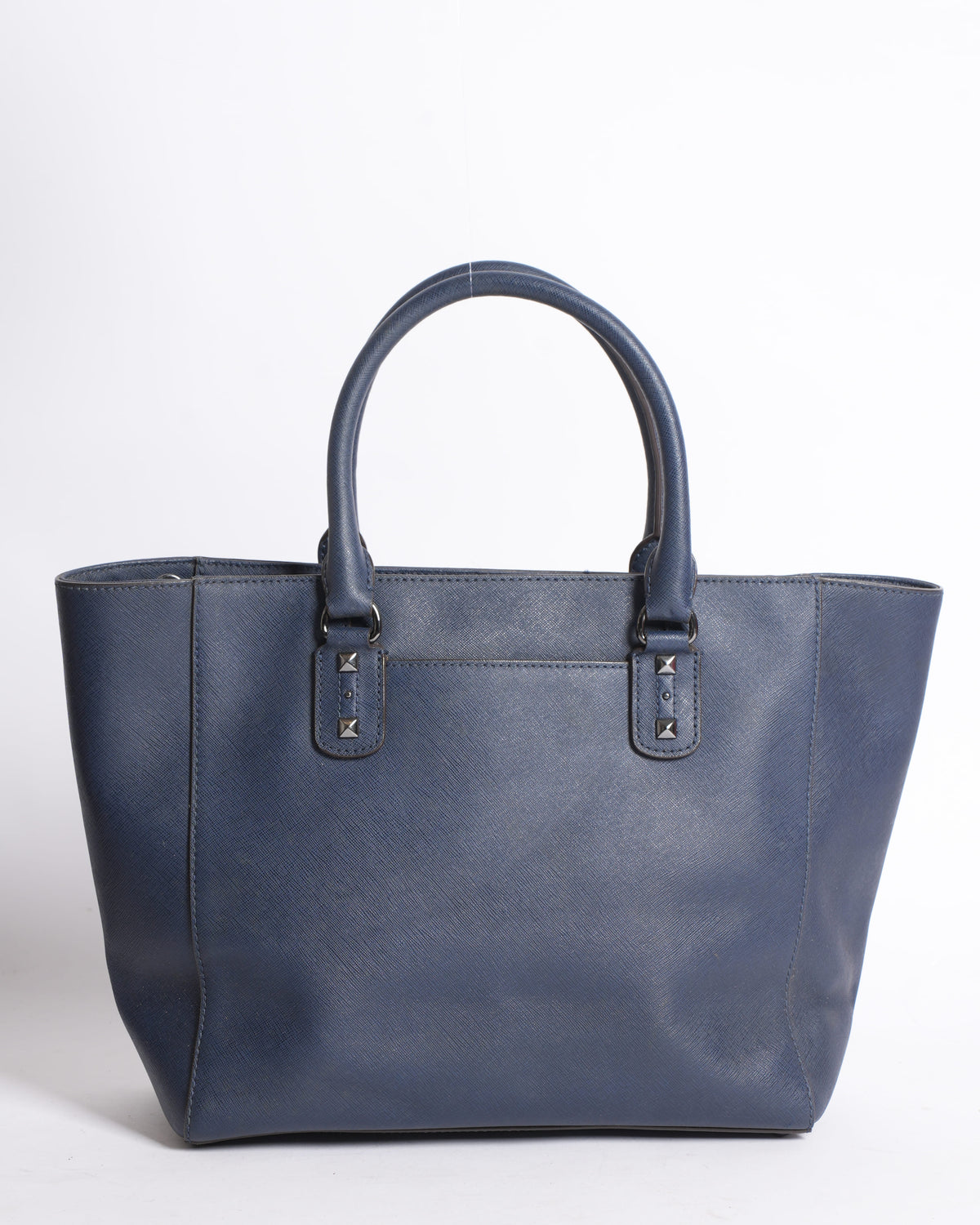 Michael Kors Blue Saffiano Leather Tote Bag