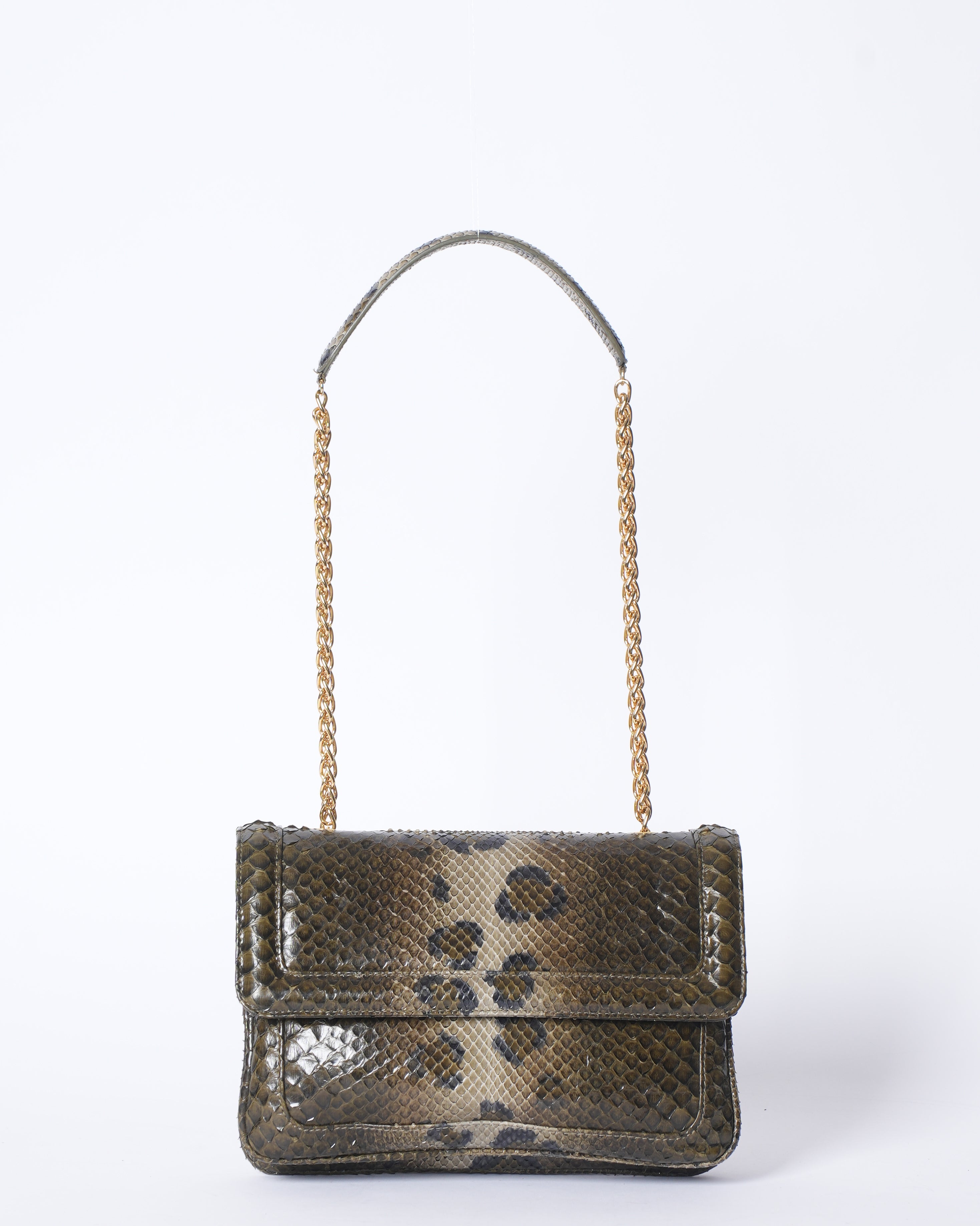 Samia Kamar Snake Skin Crossbody Bag