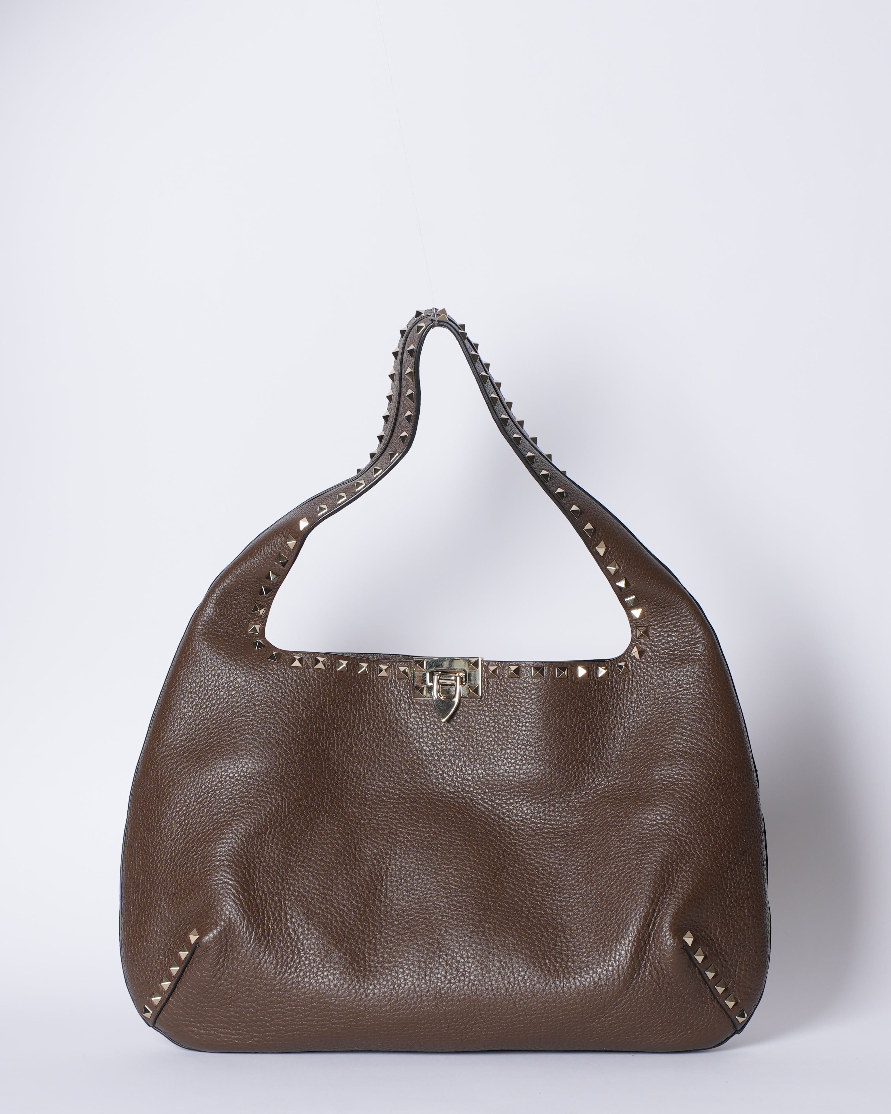 New Valentino Large Rockstud Hobo Bag