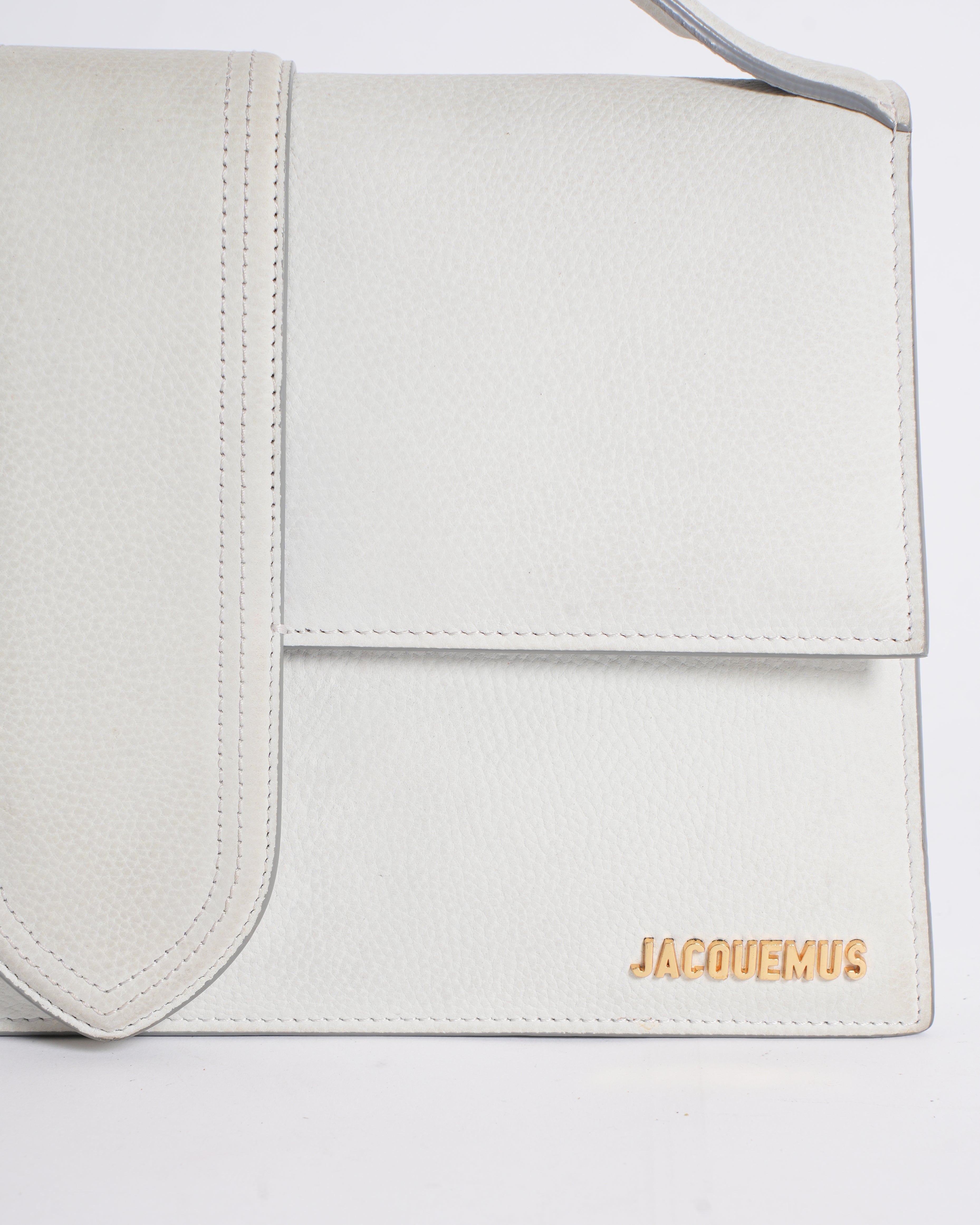 Jacquemus Le Bambinou Flap Bag In White