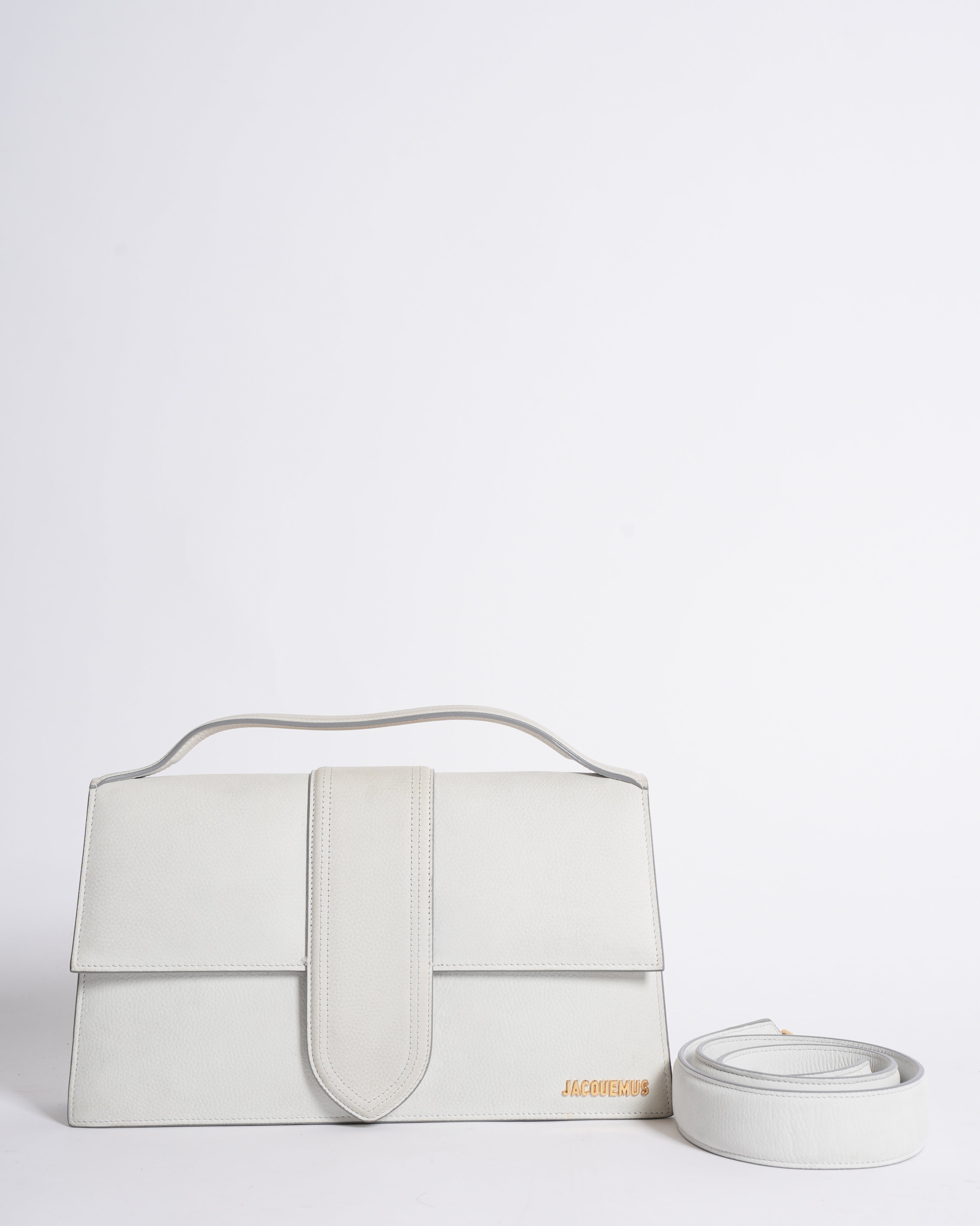 Jacquemus Le Bambinou Flap Bag In White