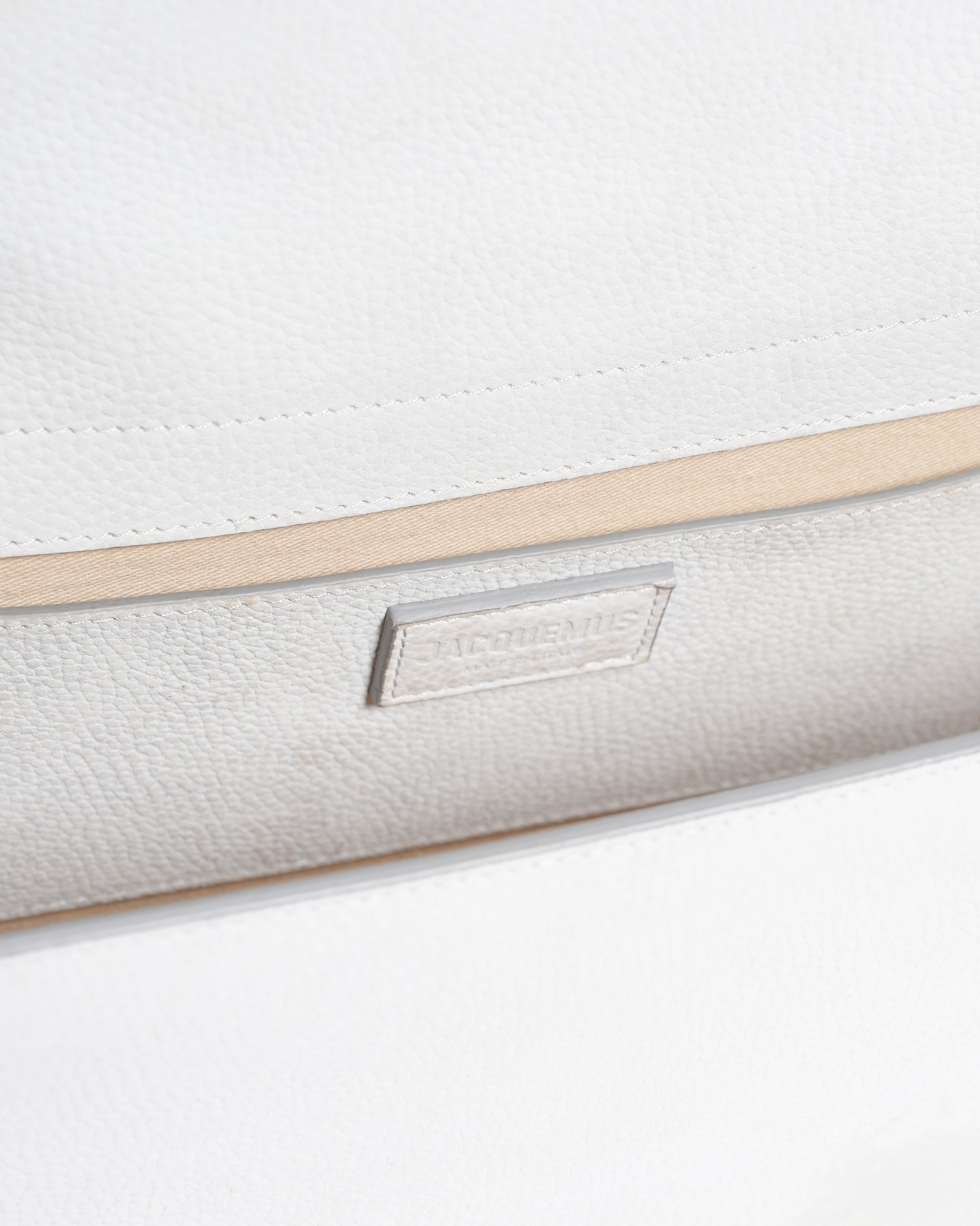 Jacquemus Le Bambinou Flap Bag In White