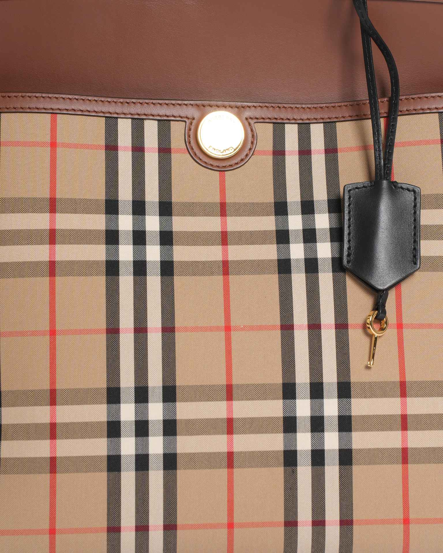 New  Burberry society top handle bag