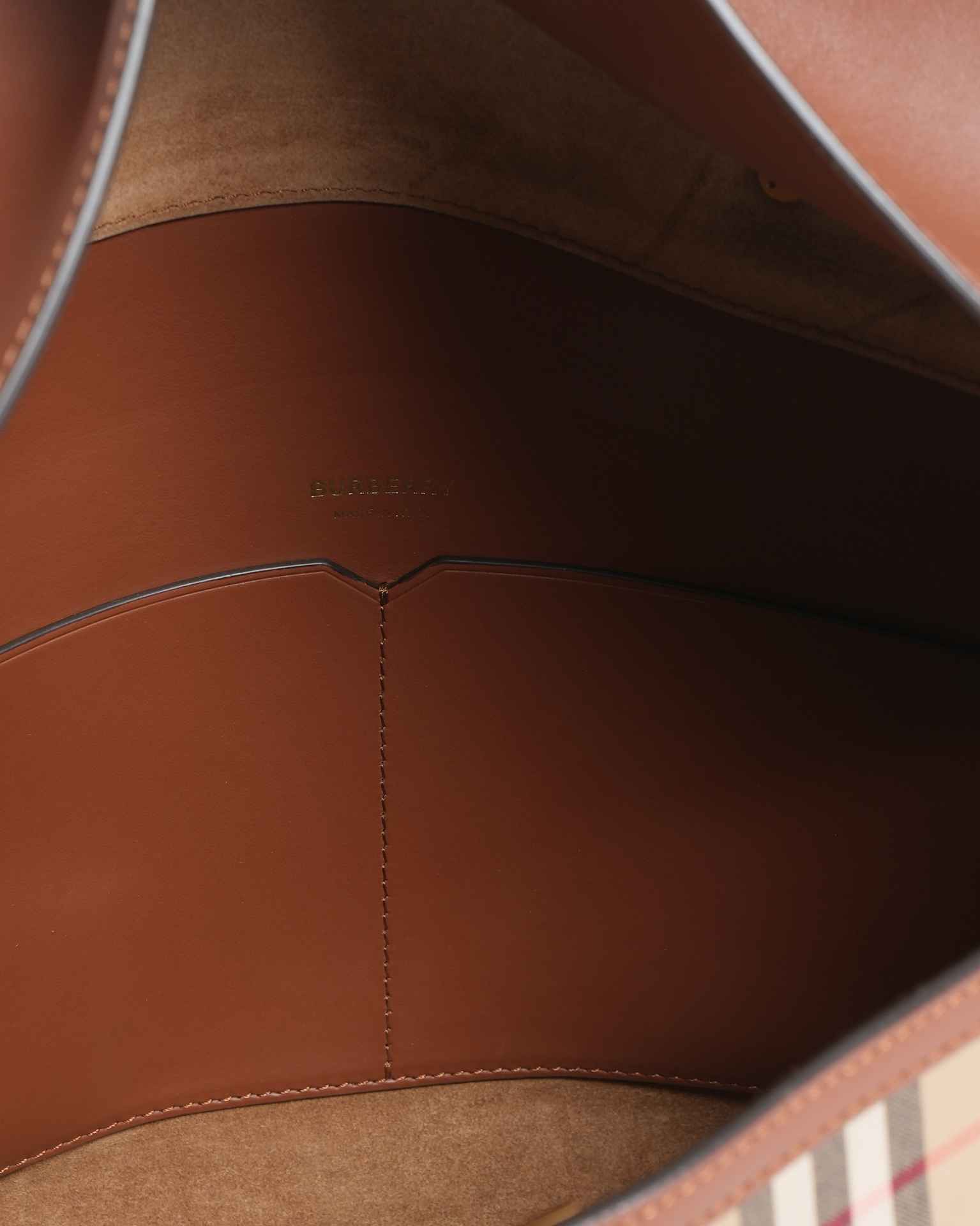 New  Burberry society top handle bag