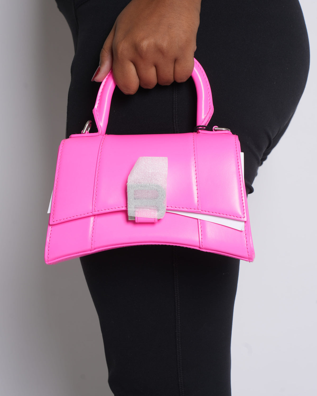 New Balenciaga Top Handle XS Tote Handbag in Pink