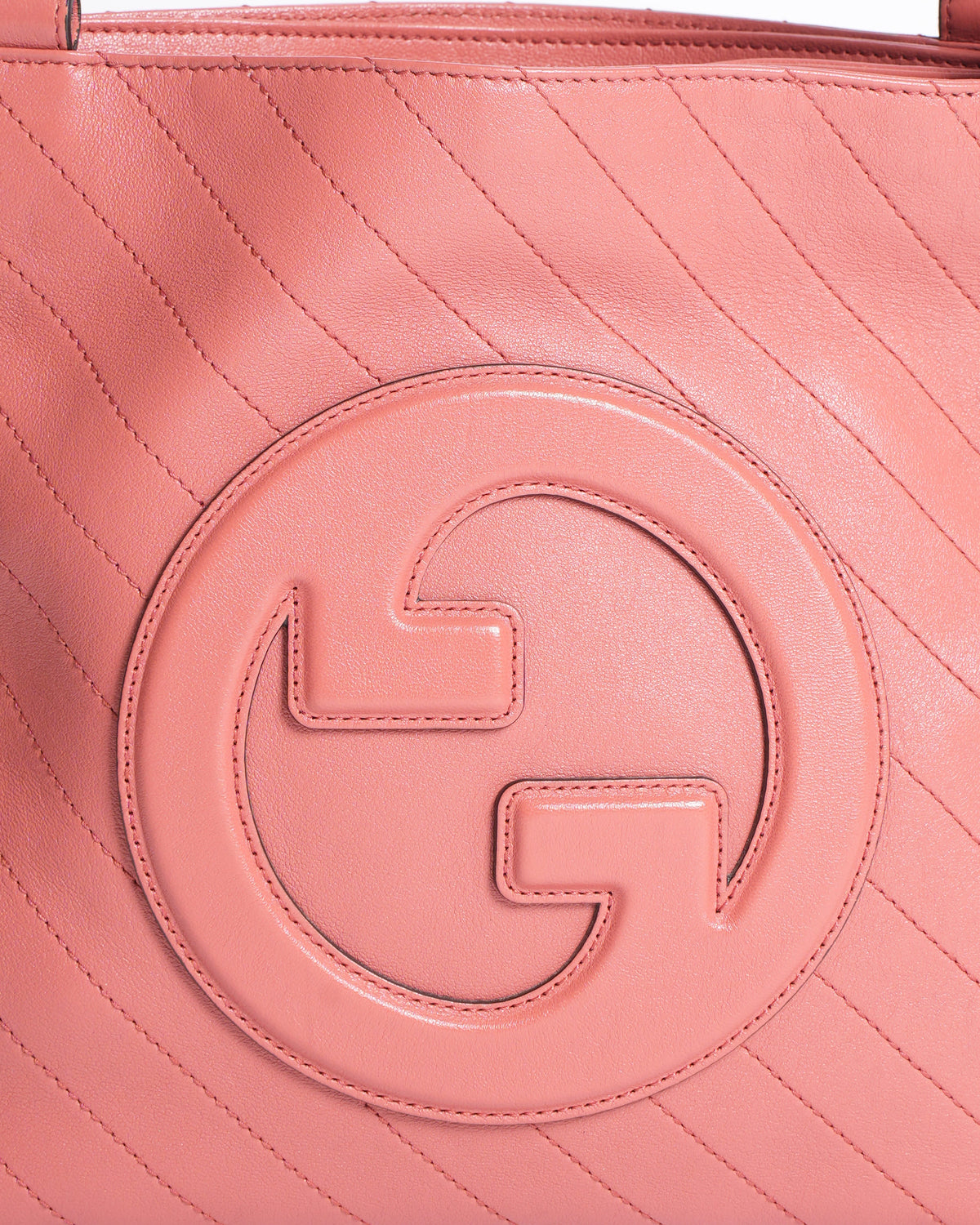 Gucci Pink Quilted Leather Blondie Shoulder Bag in Pink