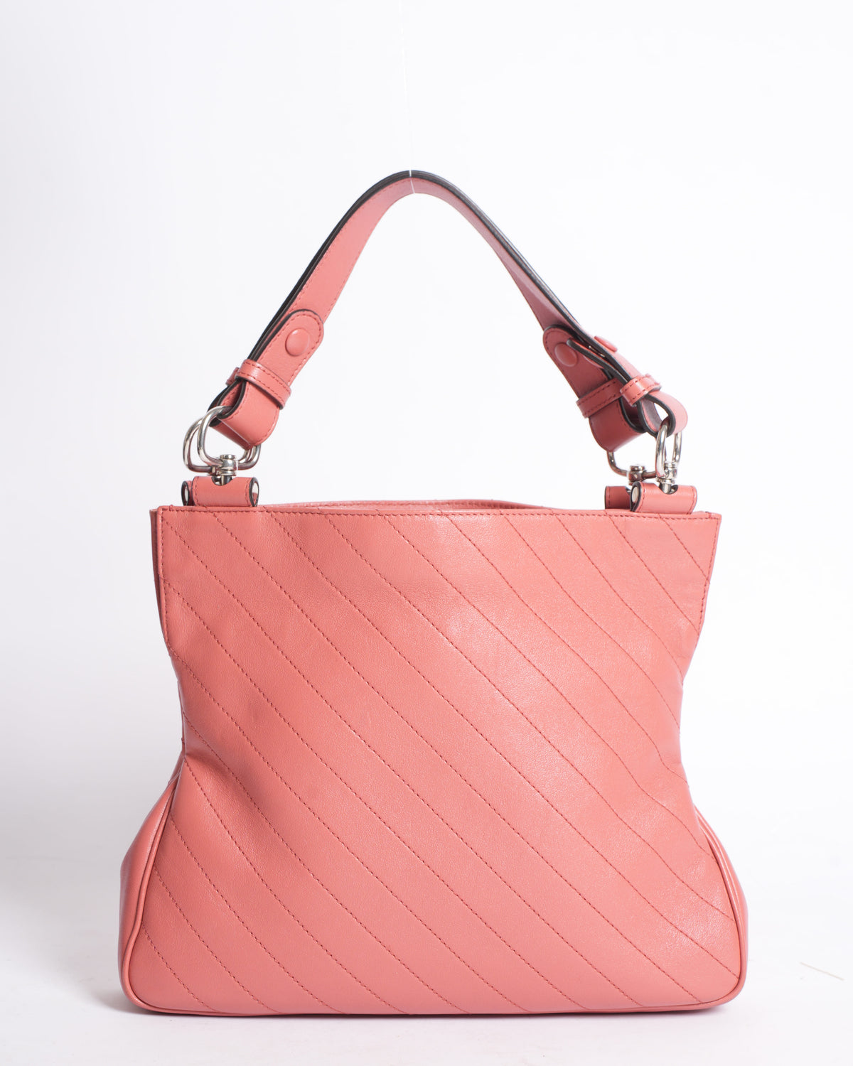 Gucci Pink Quilted Leather Blondie Shoulder Bag in Pink