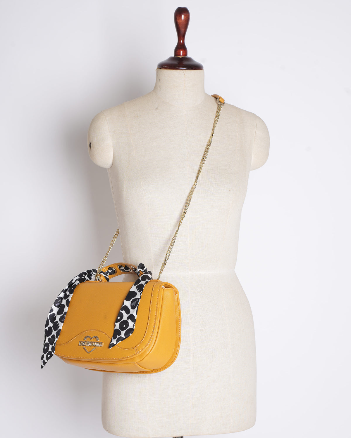 Love Moschino Mustard Yellow Crossbody Bag