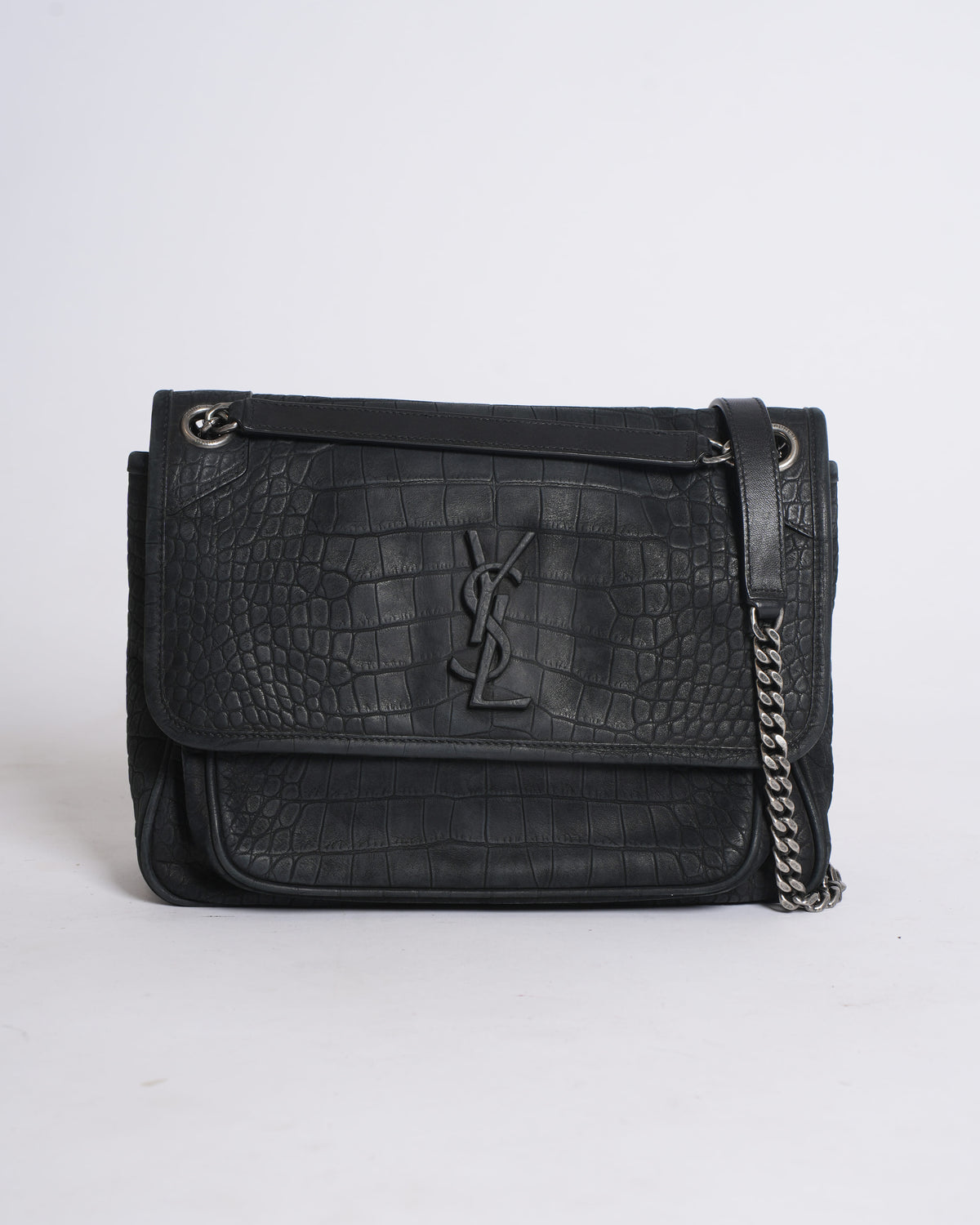 Michael Kors Velvet Crossbody Bag in Black