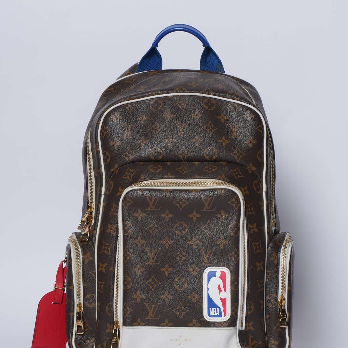 Pre-Owned LV x NBA Ebene Monogram Coated Canvas Backpack with Golden Hardware