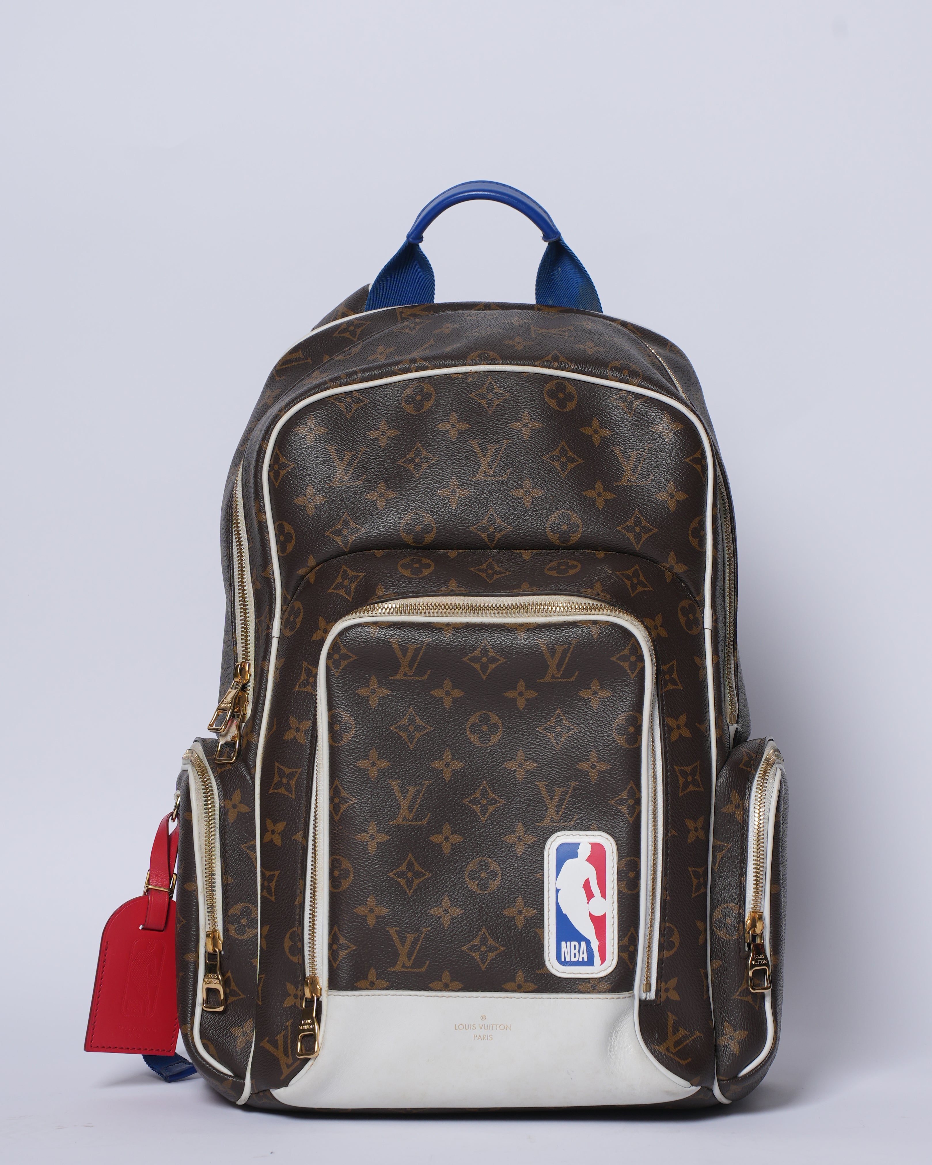 LV x NBA Ebene Monogram Coated Canvas Backpack With Golden Hardware