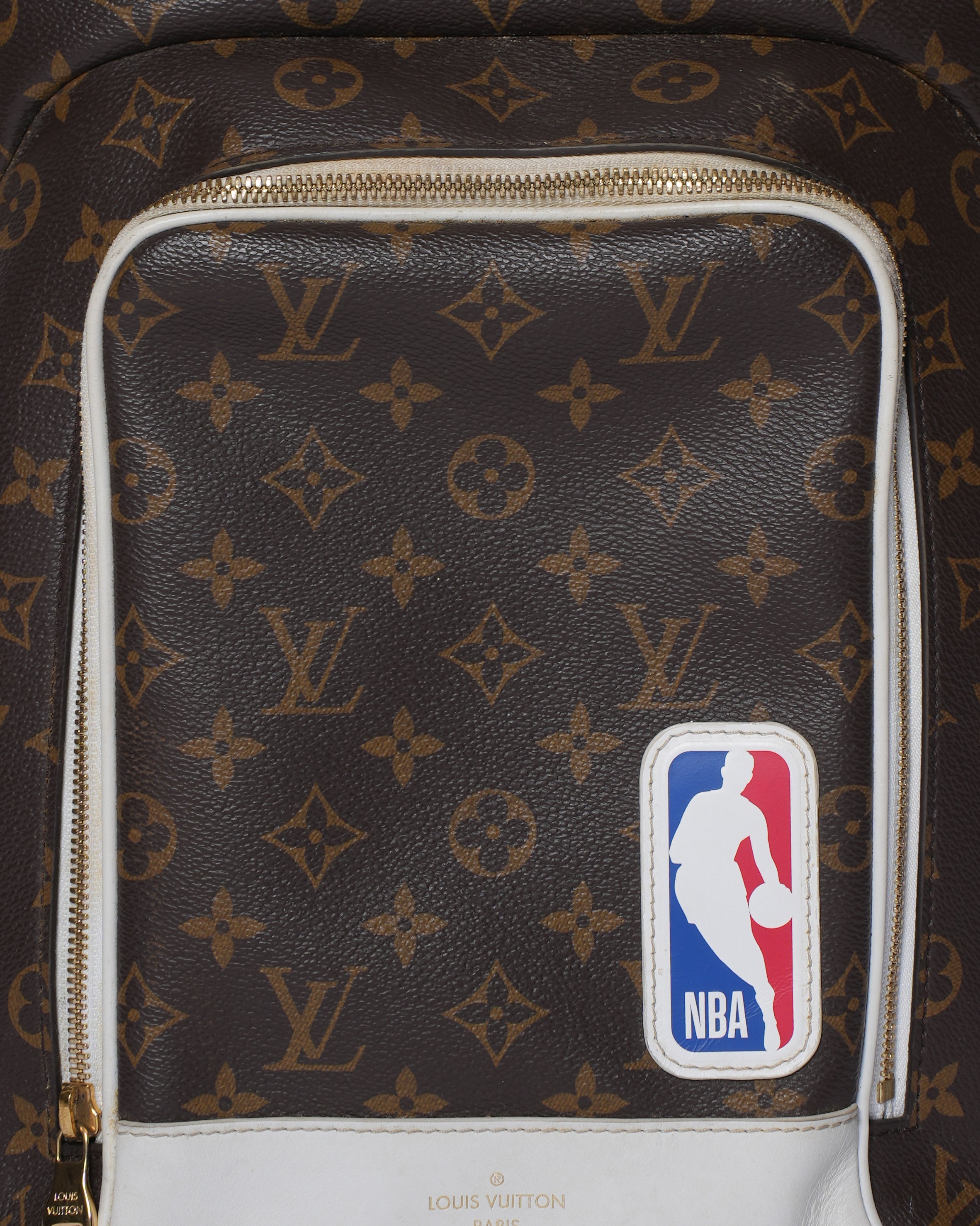 LV x NBA Ebene Monogram Coated Canvas Backpack With Golden Hardware