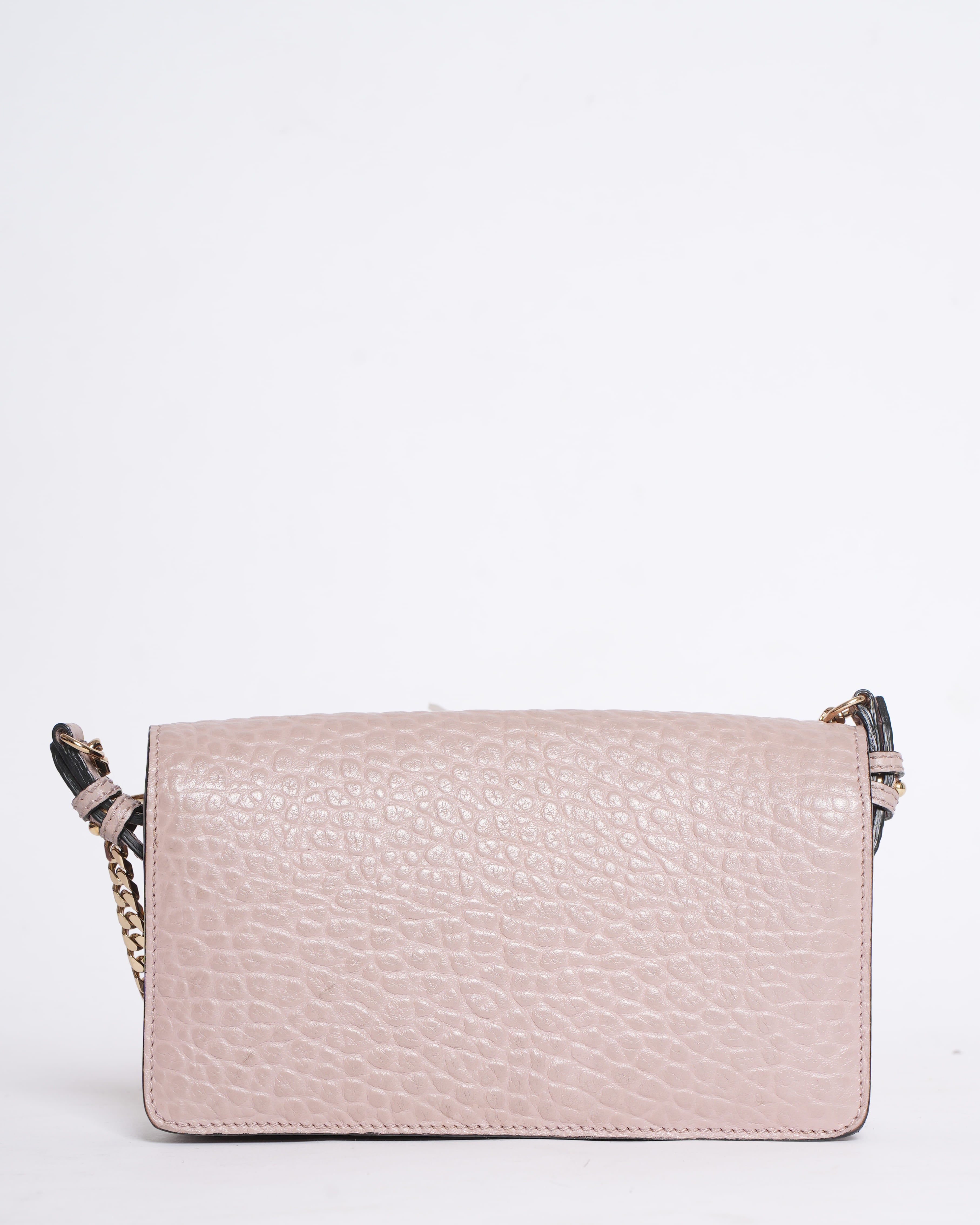 Burberry Crossbody Wallet in Pink