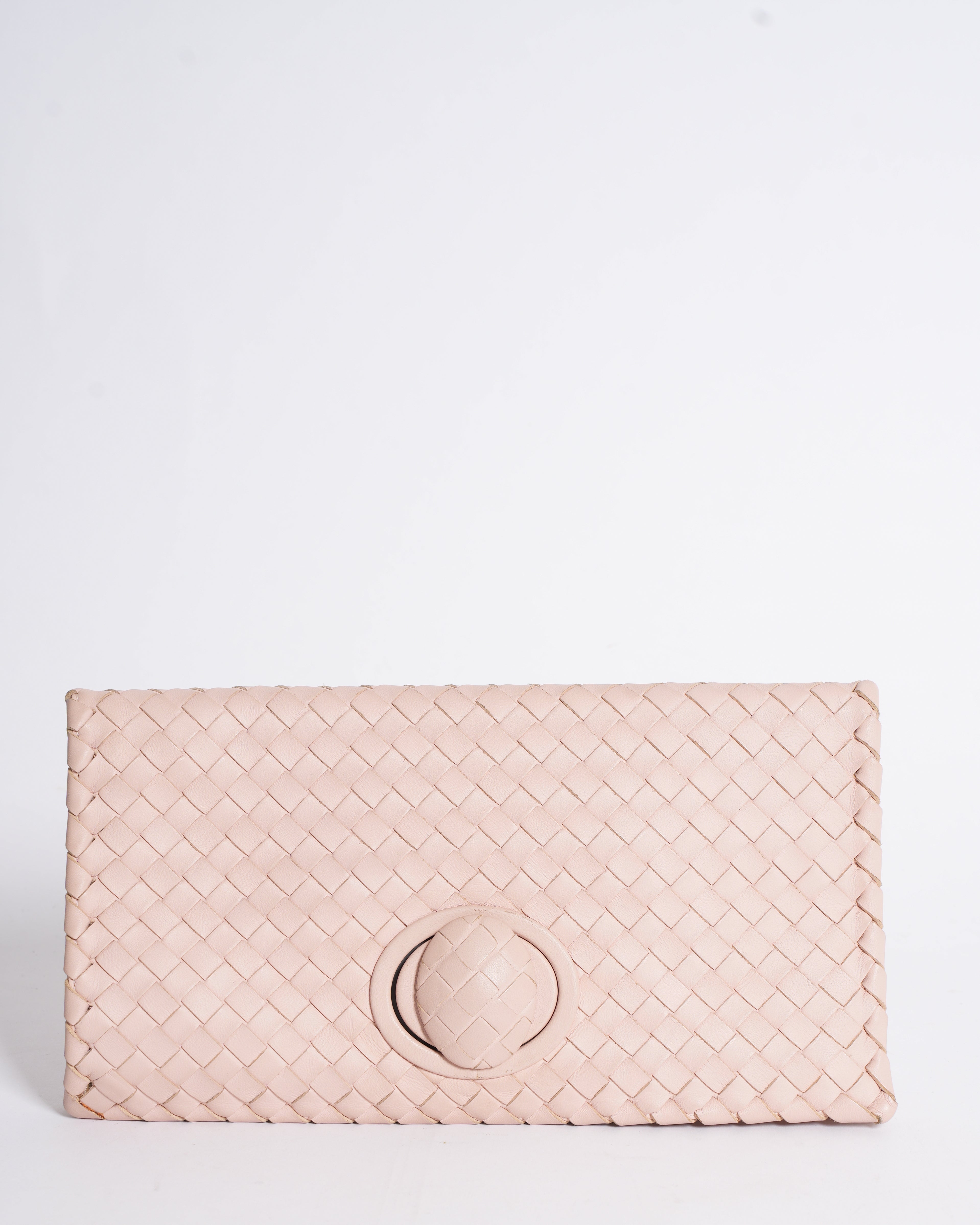 Bottega Veneta Snap leather clutch bag