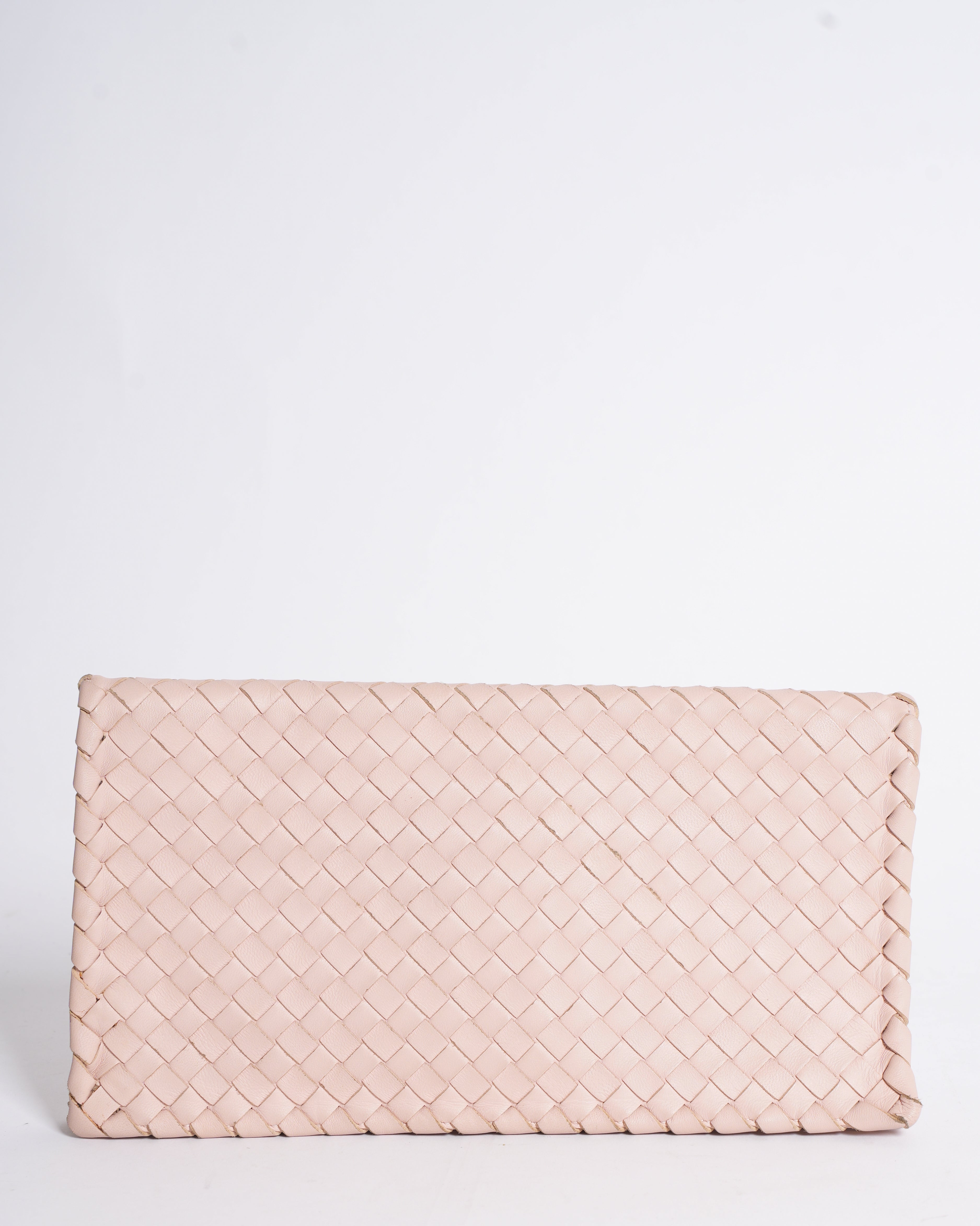 Bottega Veneta Snap leather clutch bag