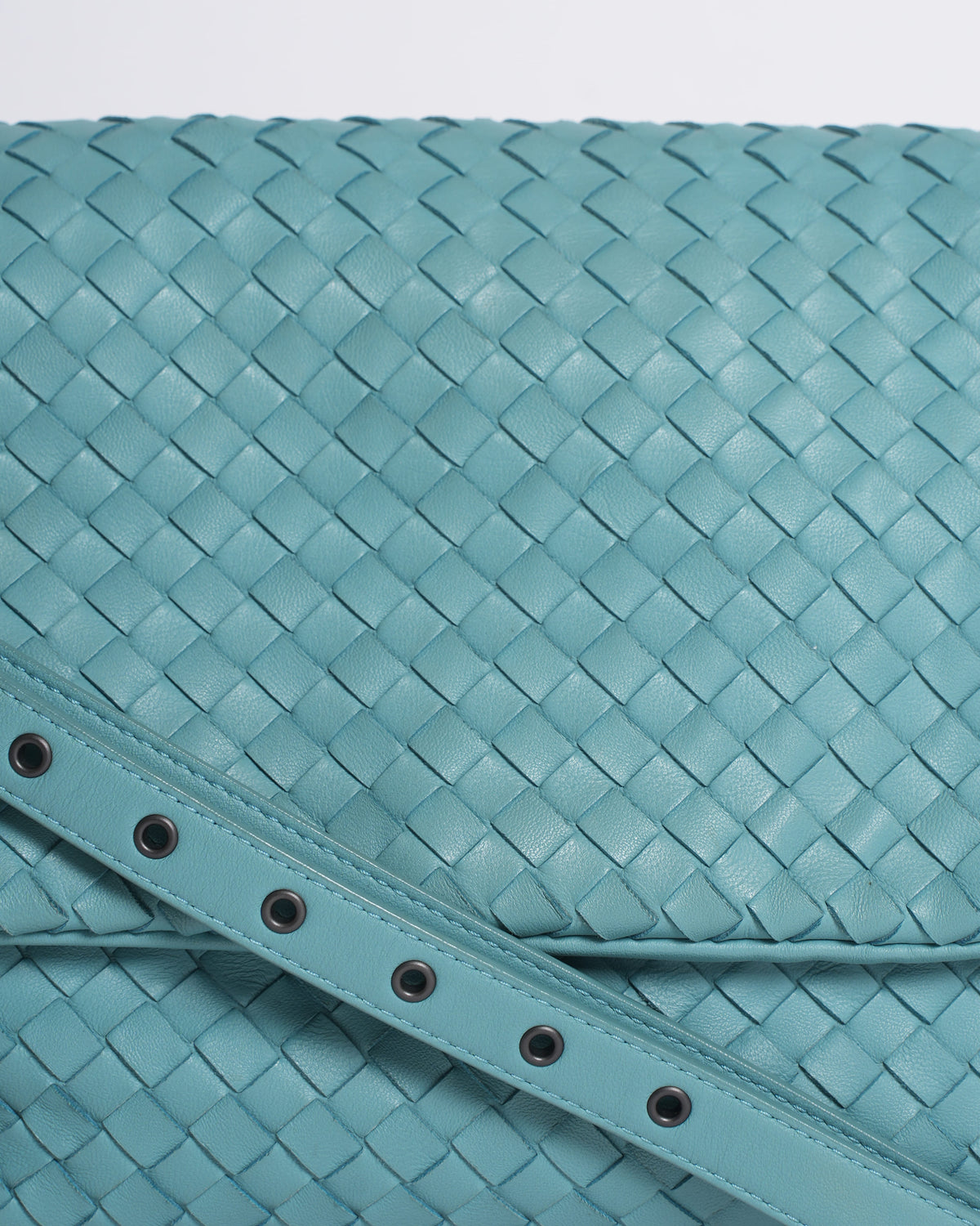 Bottega Veneta Nappa Leather Strappy Shoulder Bag in Blue