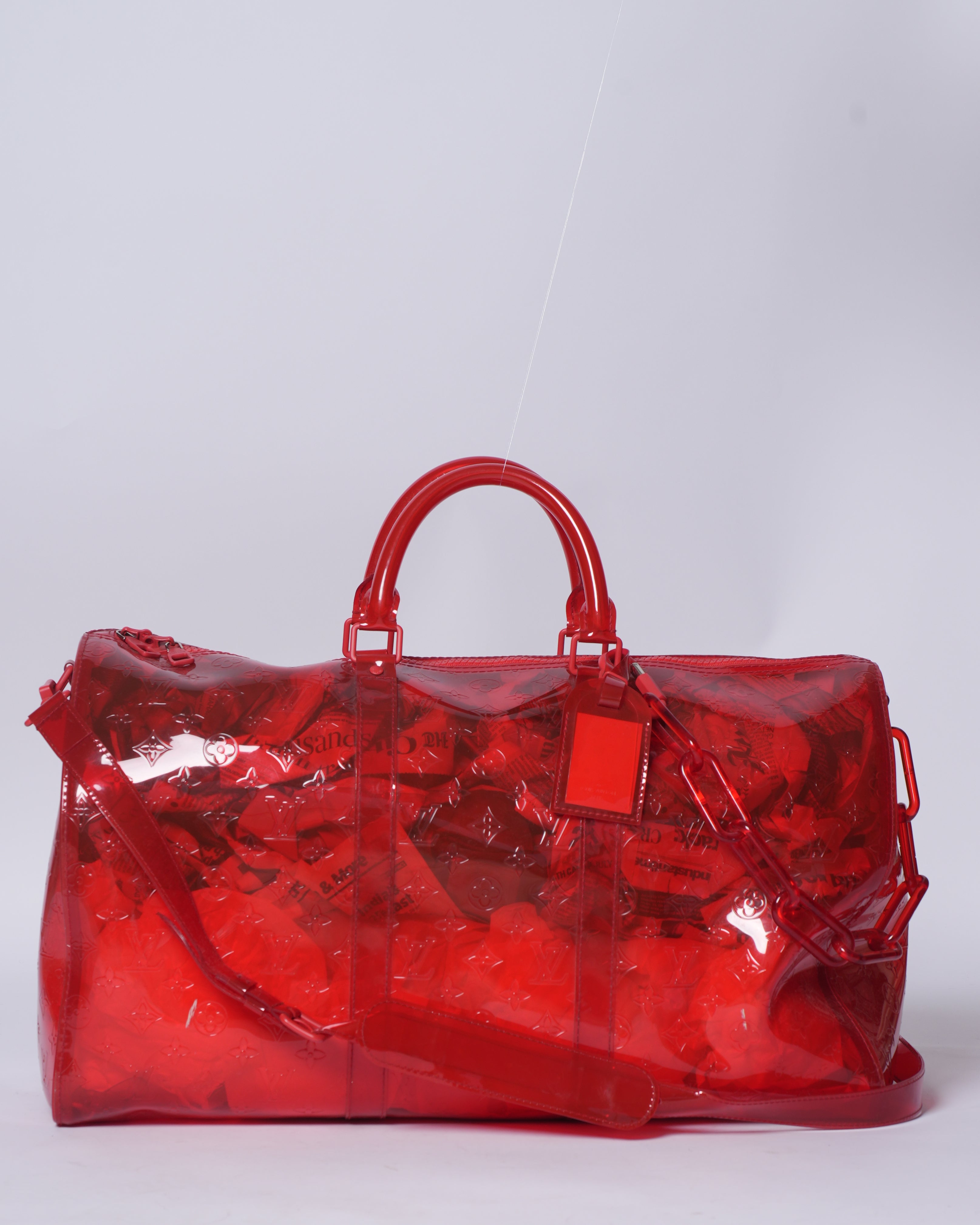 Louis vuitton RGB Keepall Bandouliere 50 Travel Bag In Red