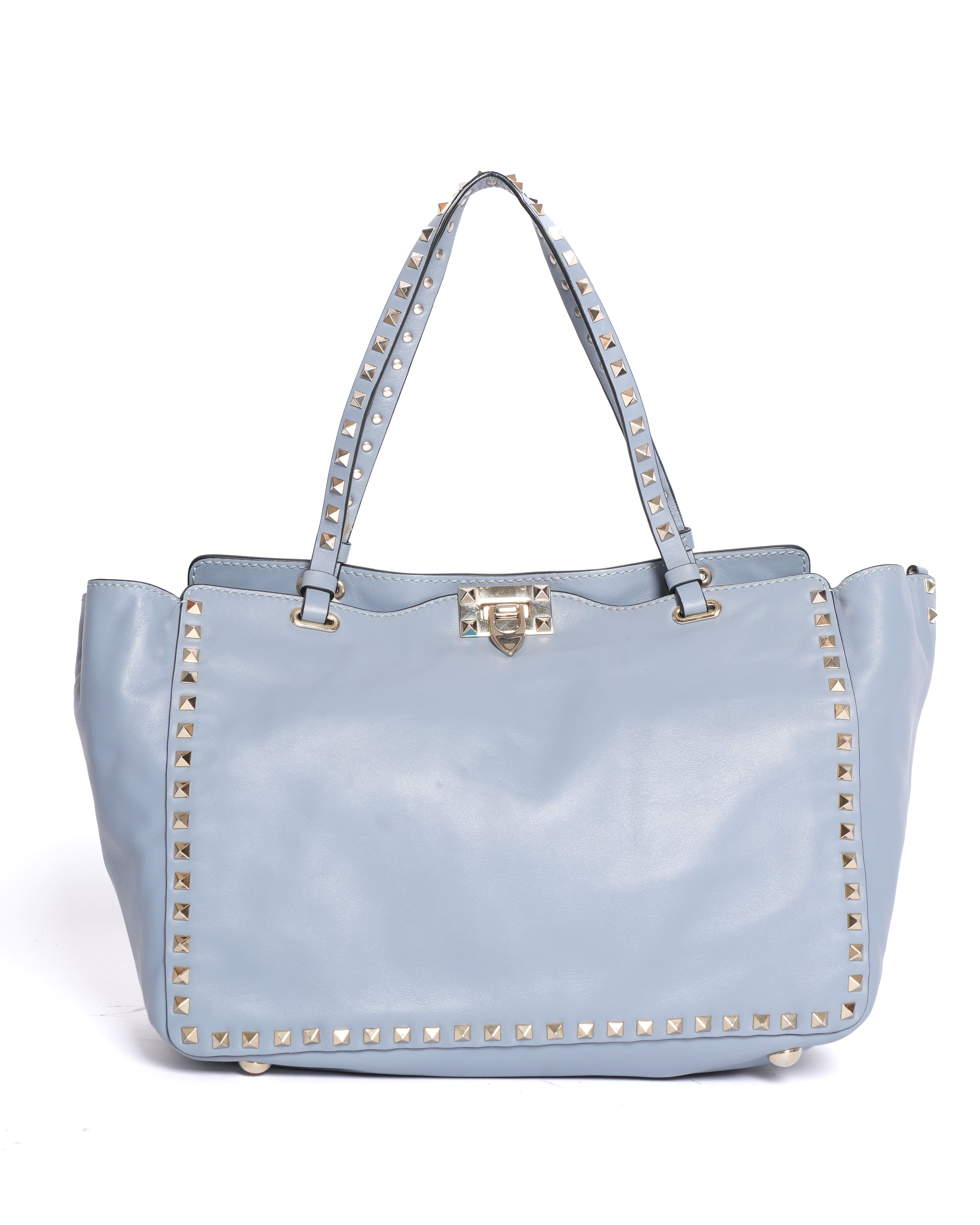 Valentino Rockstud Trapeze Medium Leather Shoulder Bag