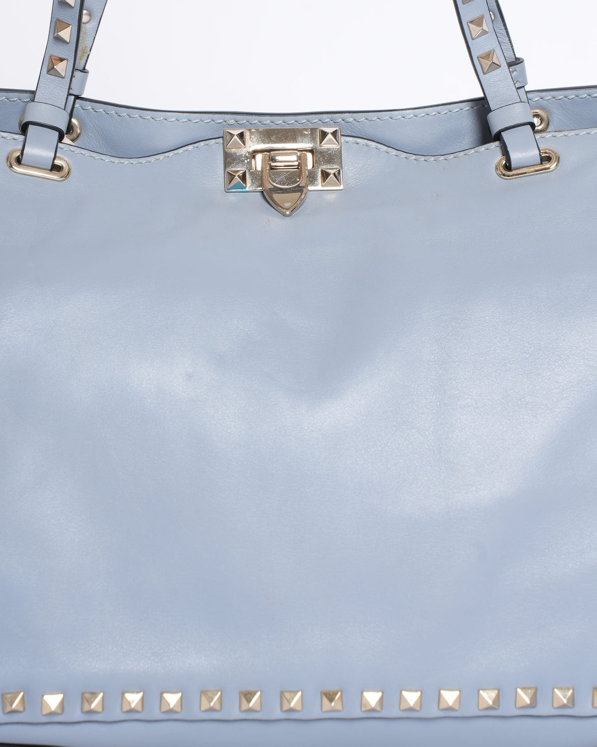 Valentino Rockstud Trapeze Medium Leather Shoulder Bag