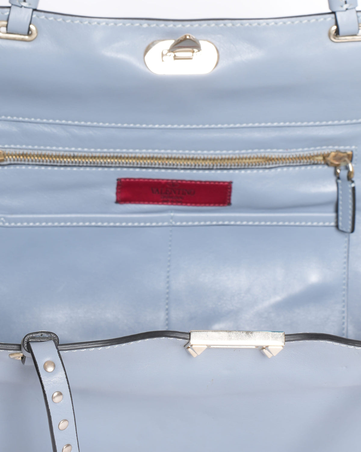 Valentino Rockstud Trapeze Medium Leather Shoulder Bag