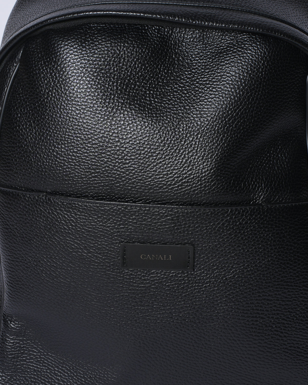 Canali Black Backpack