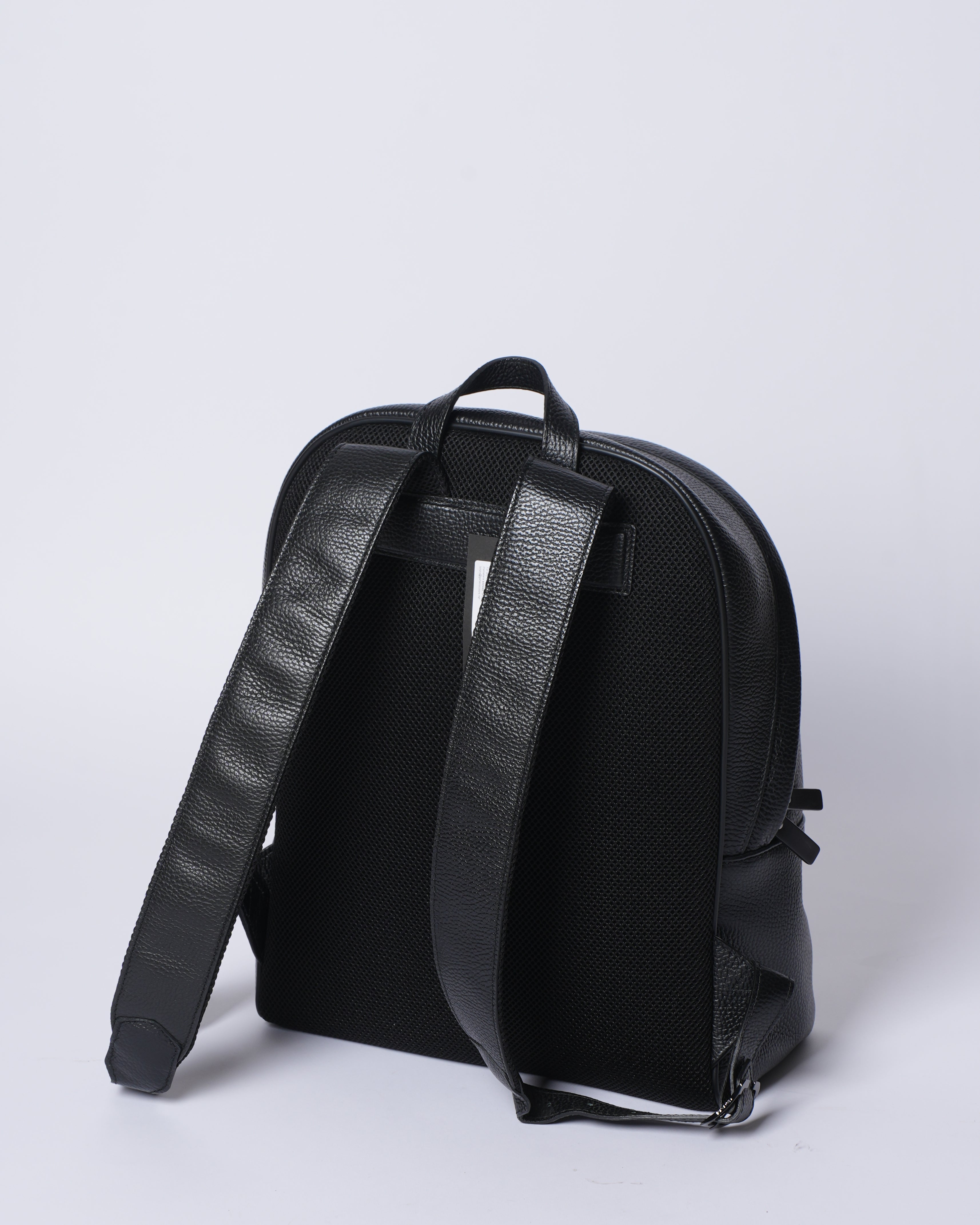 Canali Black Backpack