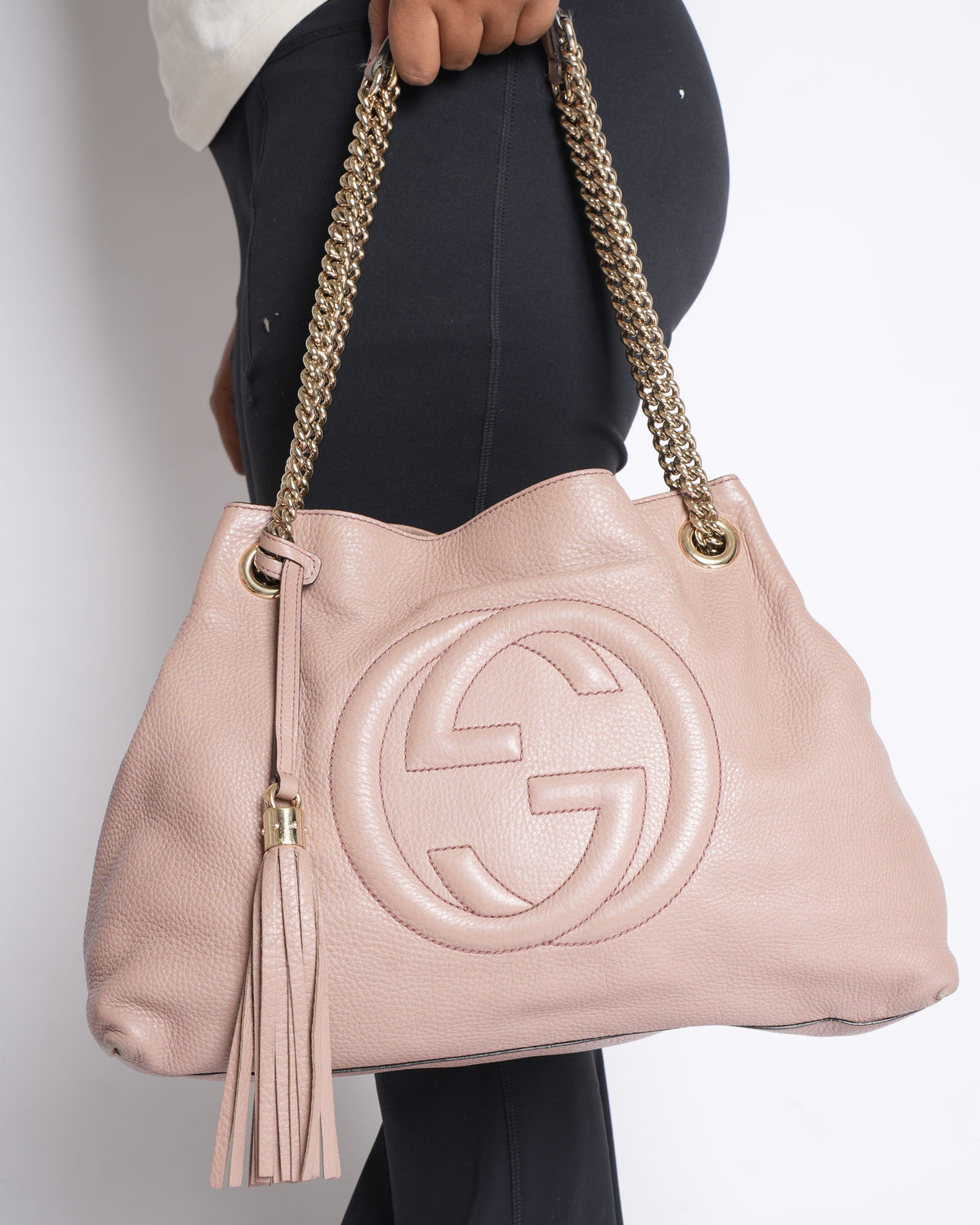 Gucci Soho Shoulder Bag in Beige
