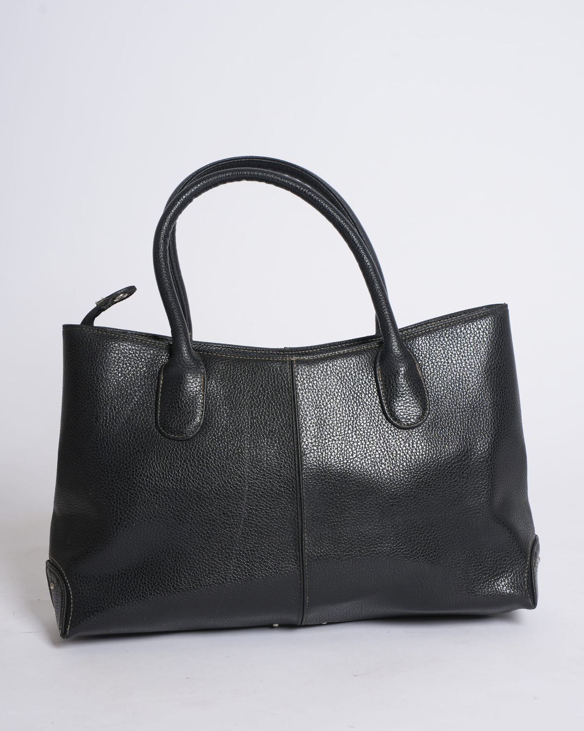 Tod's medium black leather tote bag