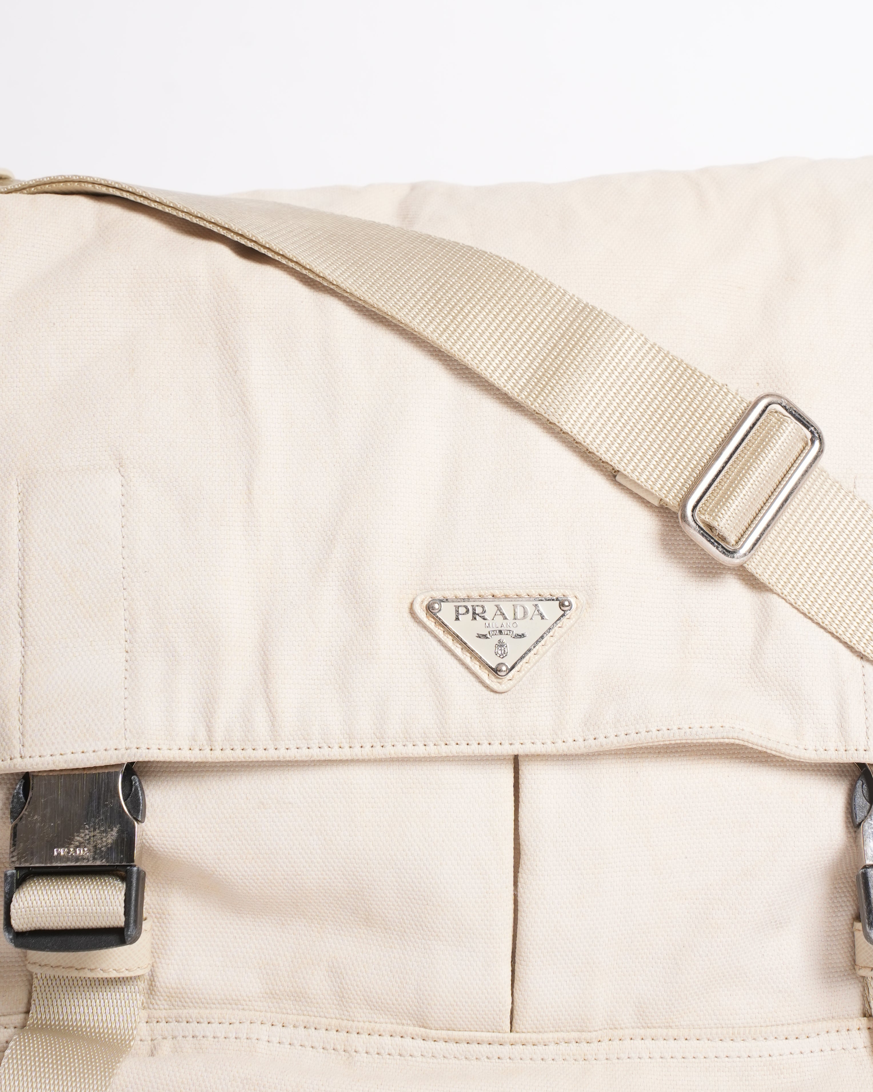 Prada Tessuto Canvas Shoulder Bag