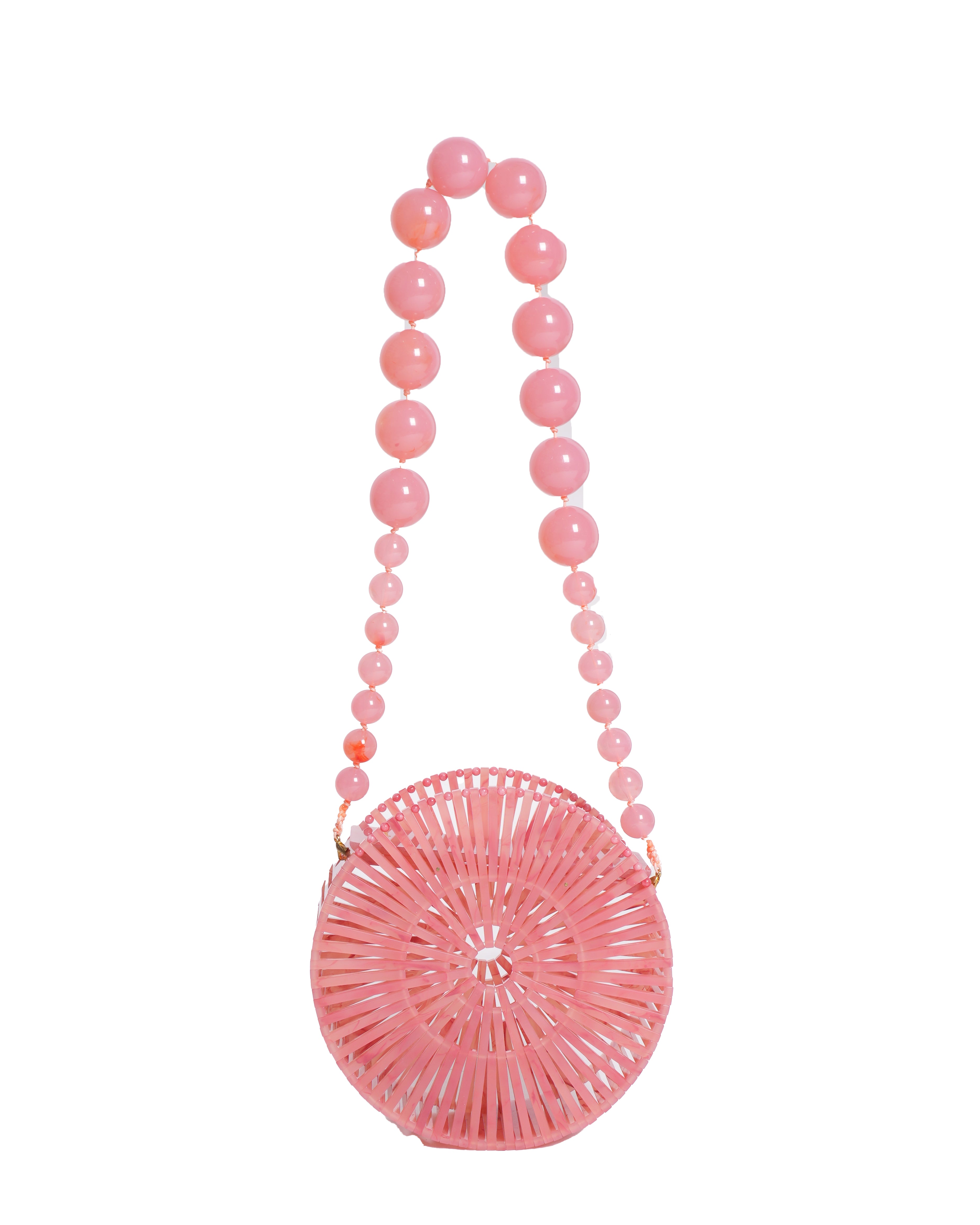 Cult Gaia Acrylis Lune Cherry Quartz Bag