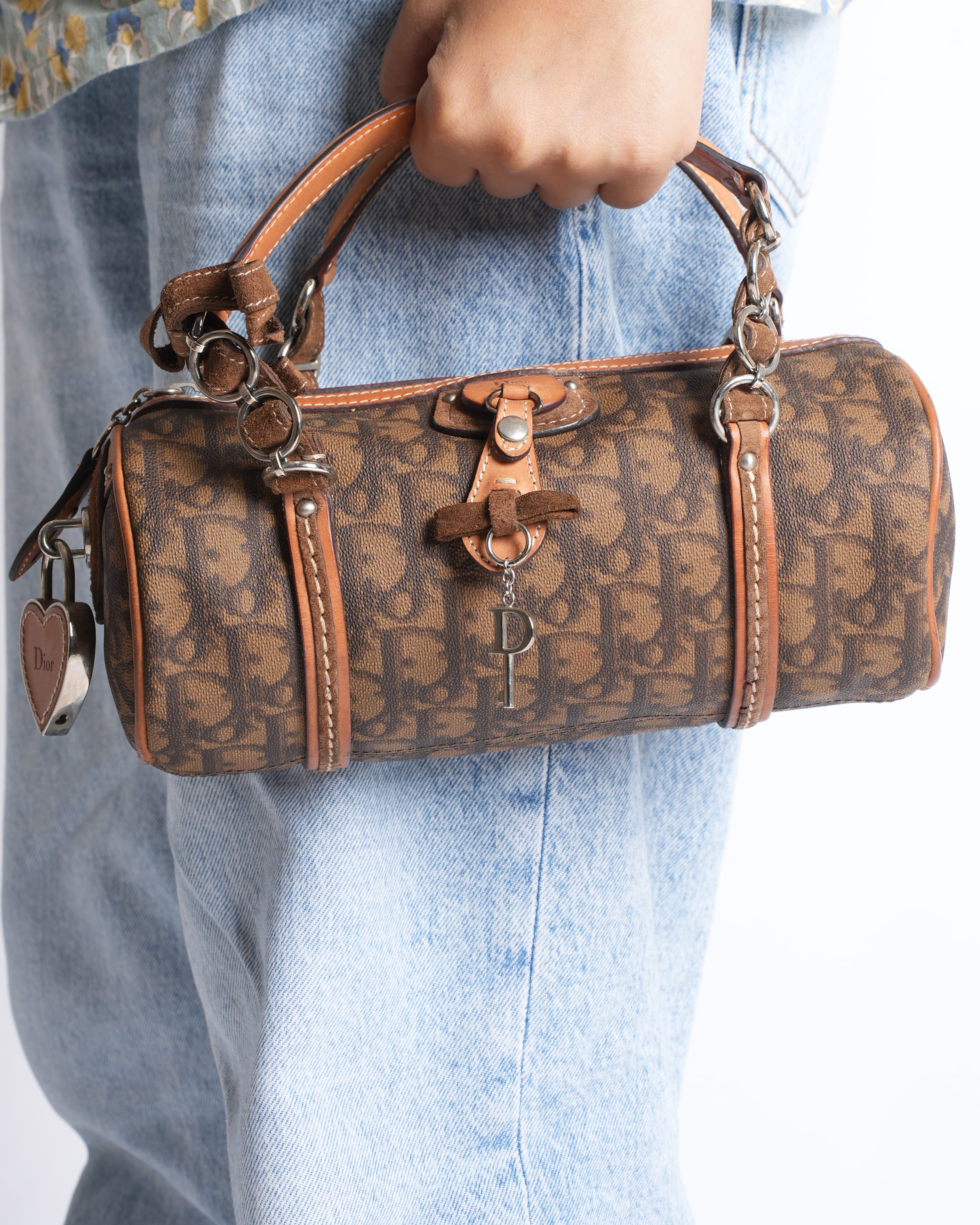 Christian Dior Mini Trotter Romantic Brown Bag