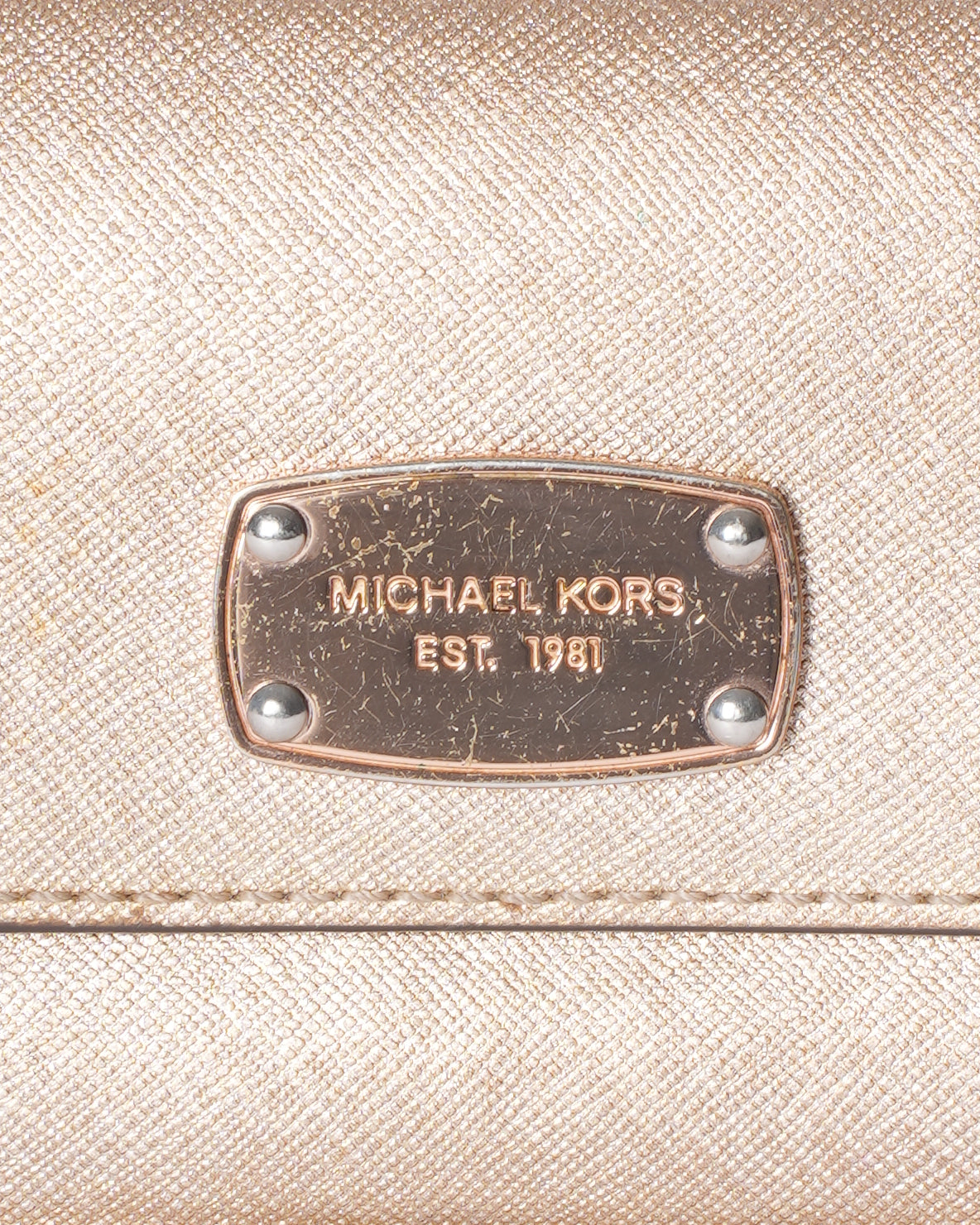 Michael Kors gold wallet