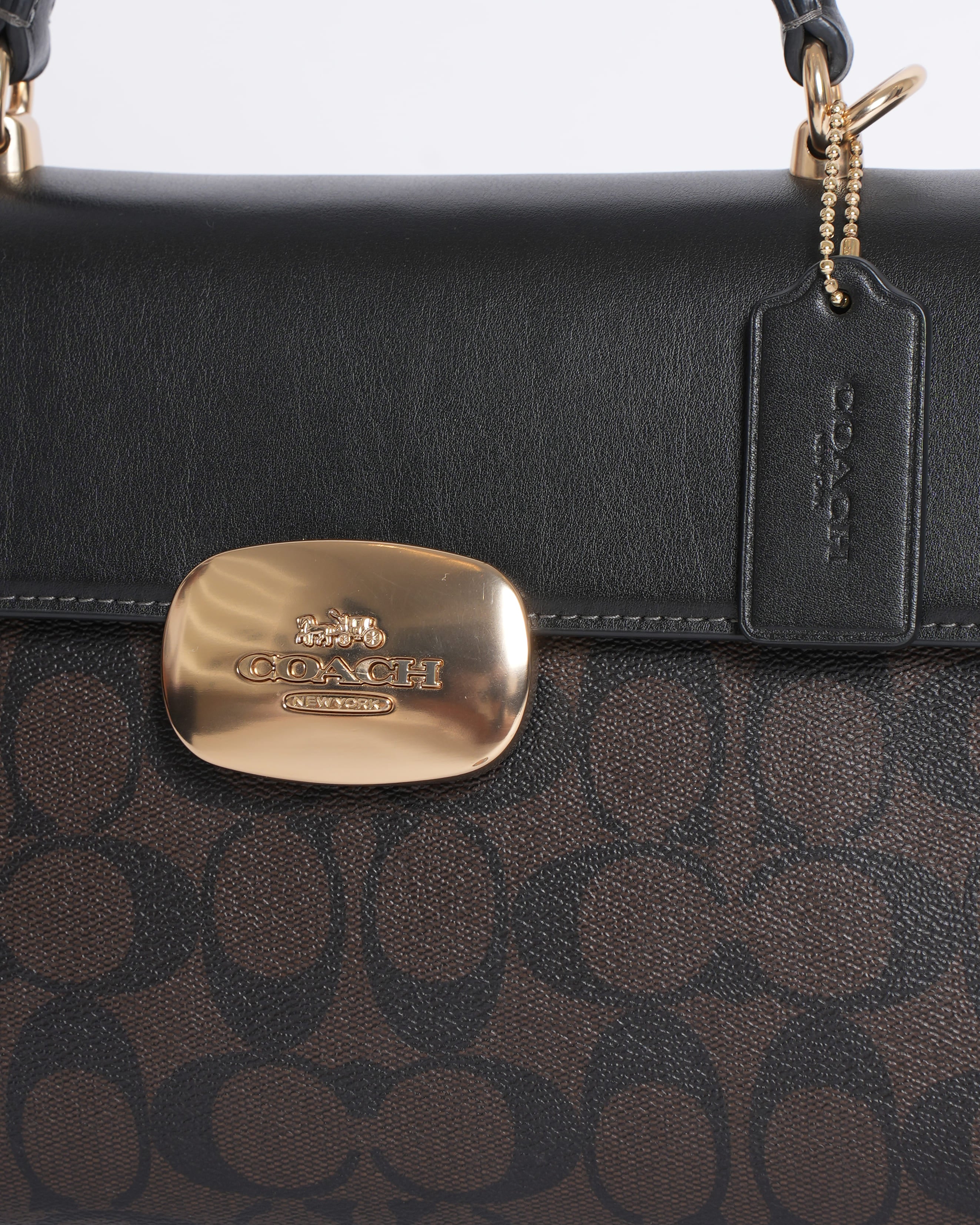 Coach Eliza Monogram Top Handle Bag