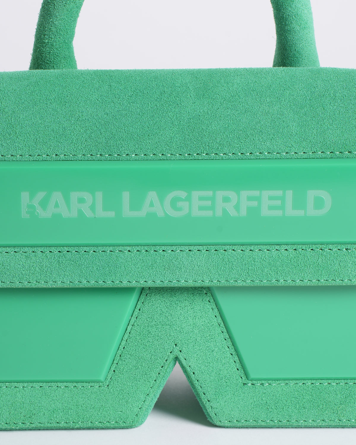 New Karl Lagerfeld Icon K Crossbody In Suede