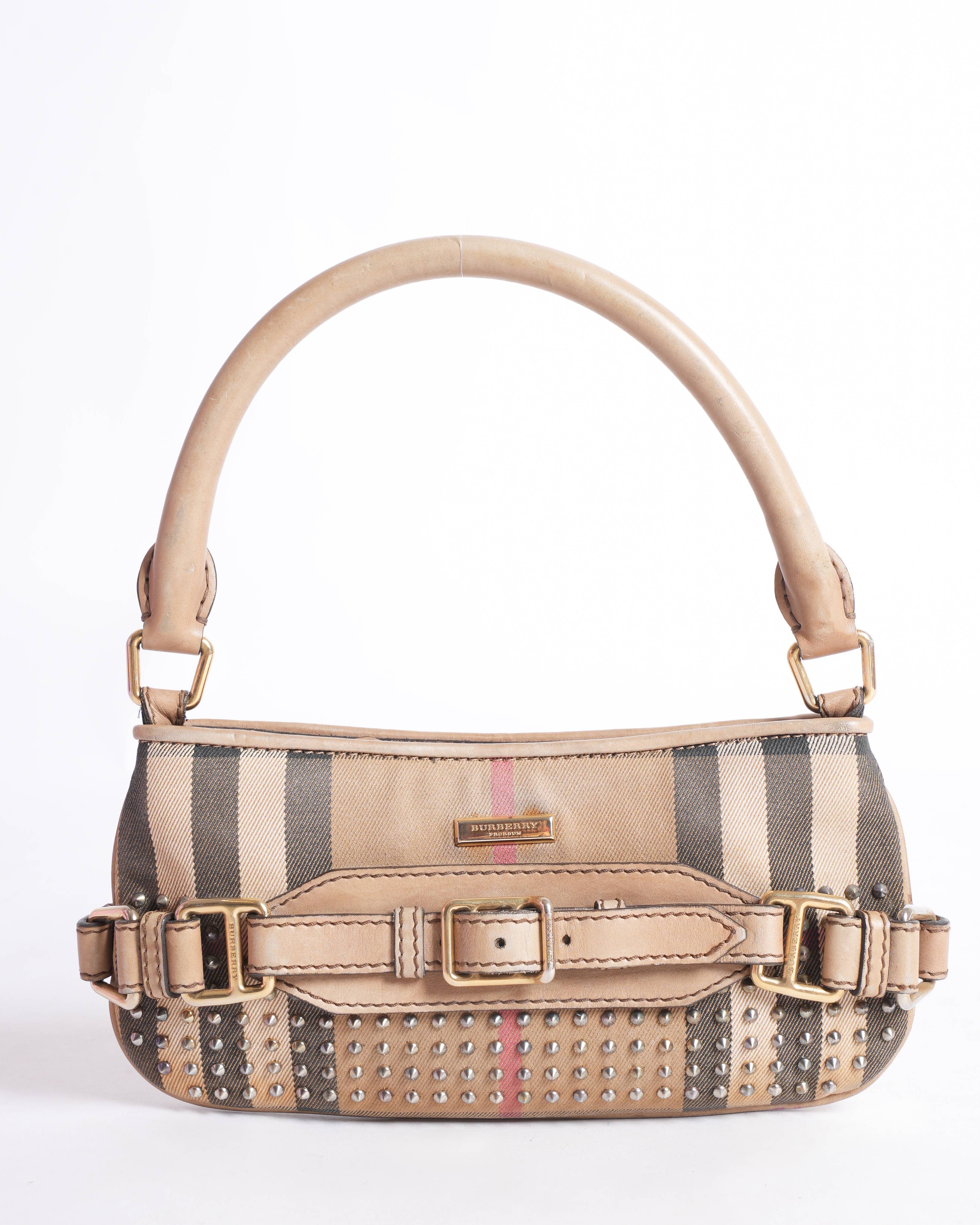 Burberry 
Embellished Check Sling Shoulder Bag