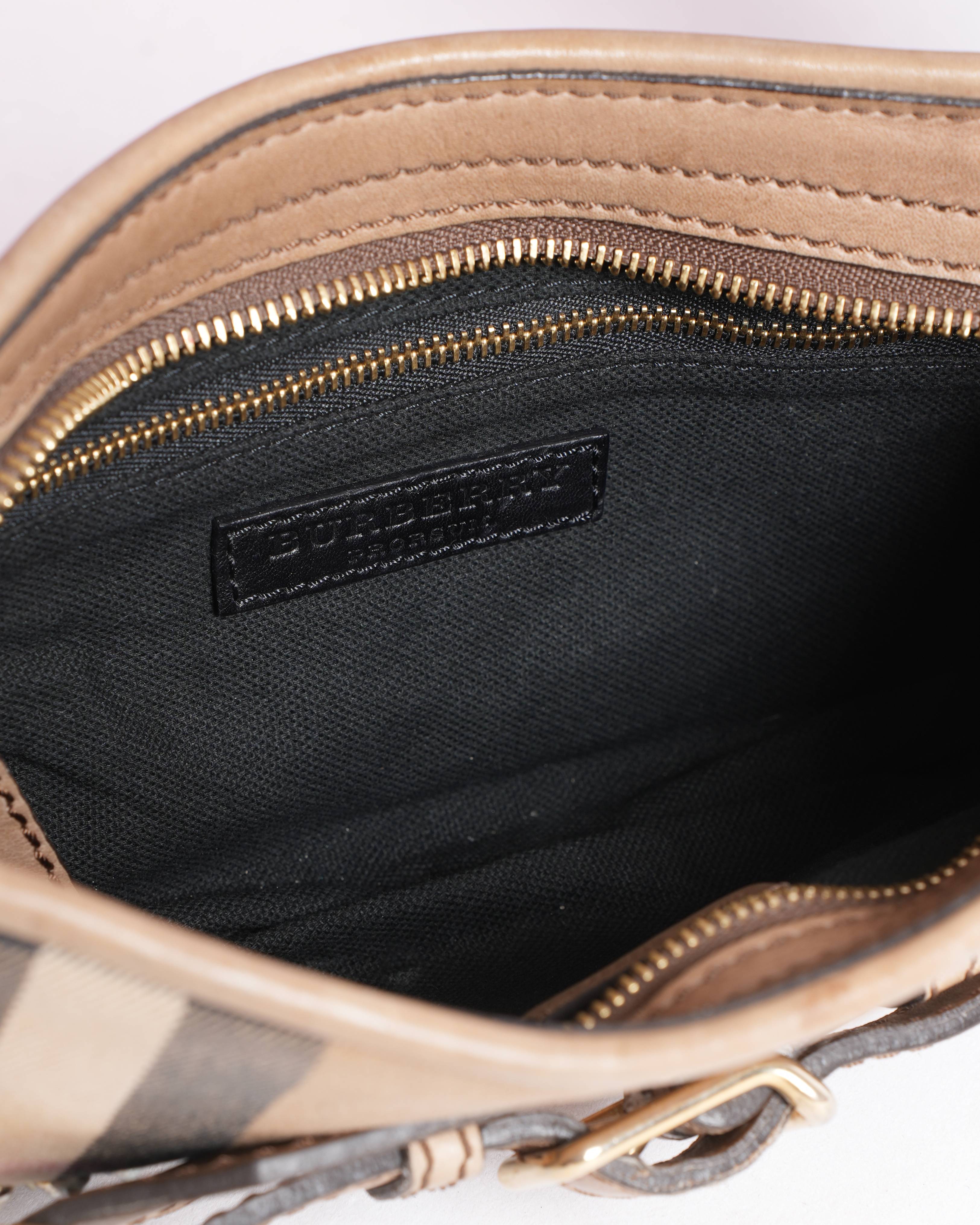 Burberry 
Embellished Check Sling Shoulder Bag