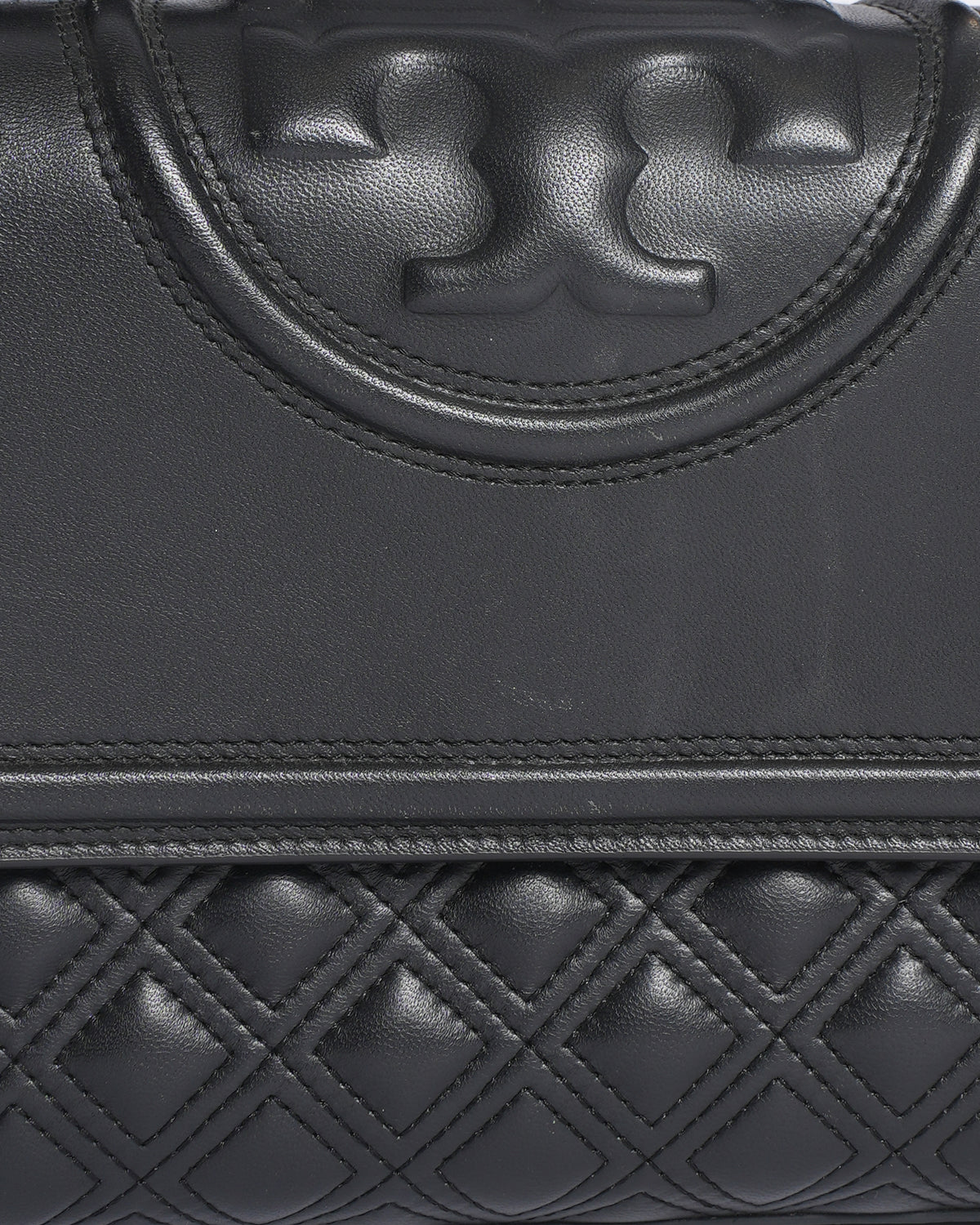 Tory Burch Fleming Convertible Shoulder Bag In Black