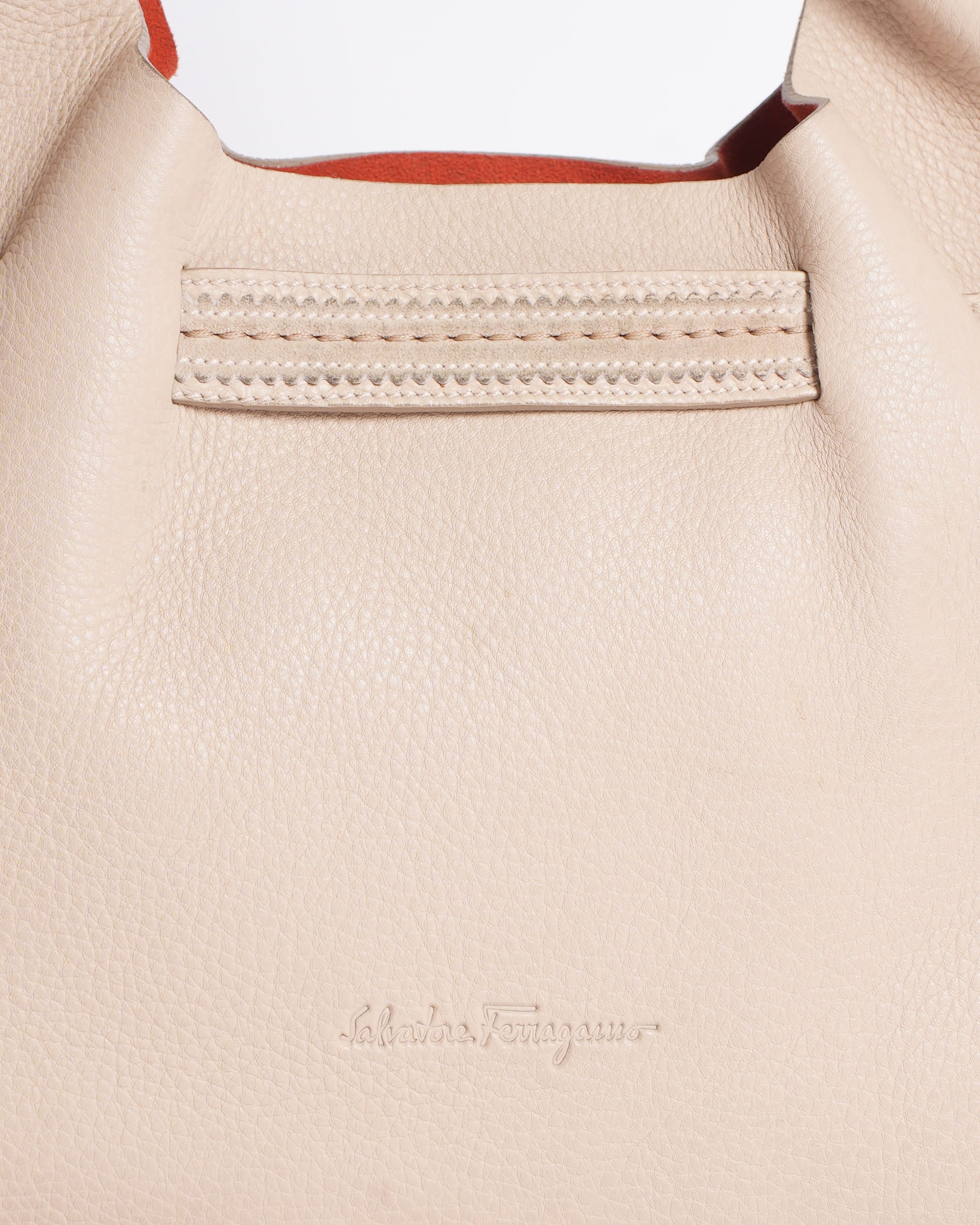 Salvatore Ferragamo Shoulder Bag In Beige