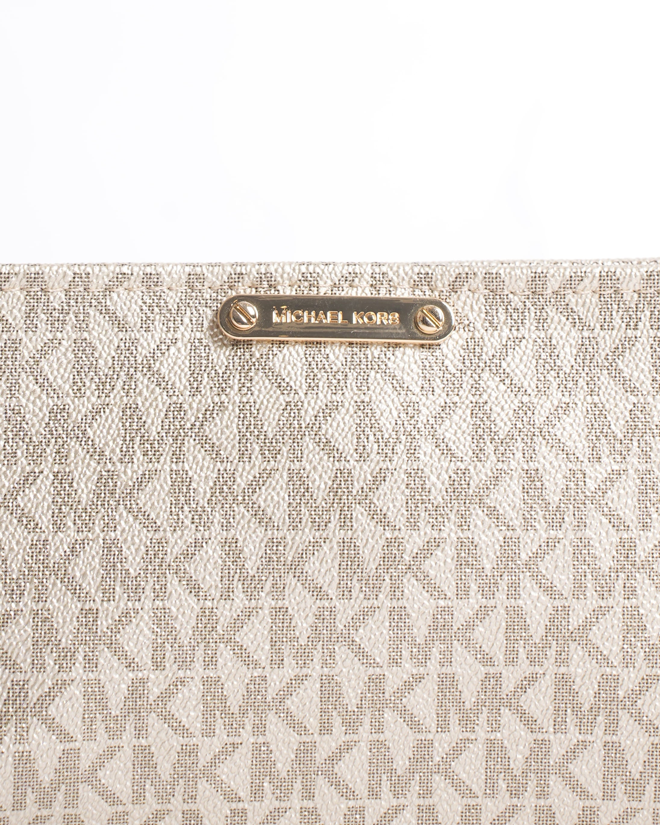 Michael kors jet set signature belt strap bag