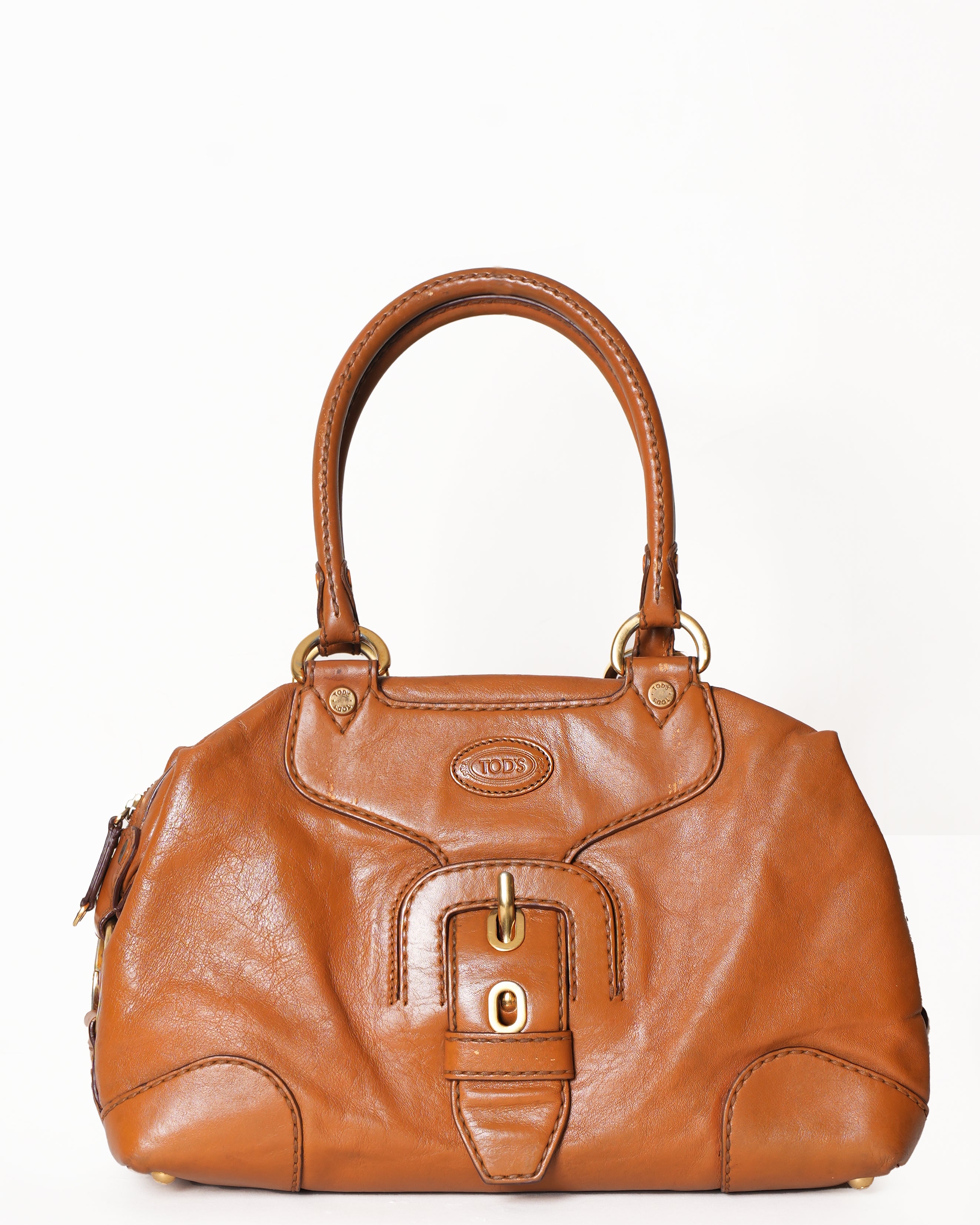 Tod's Carey Brown Satchel